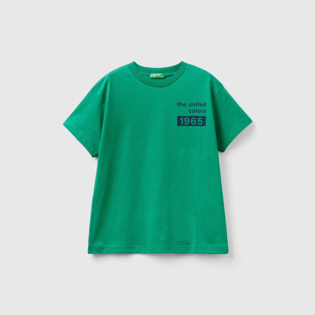 100 cotton t shirt with logo