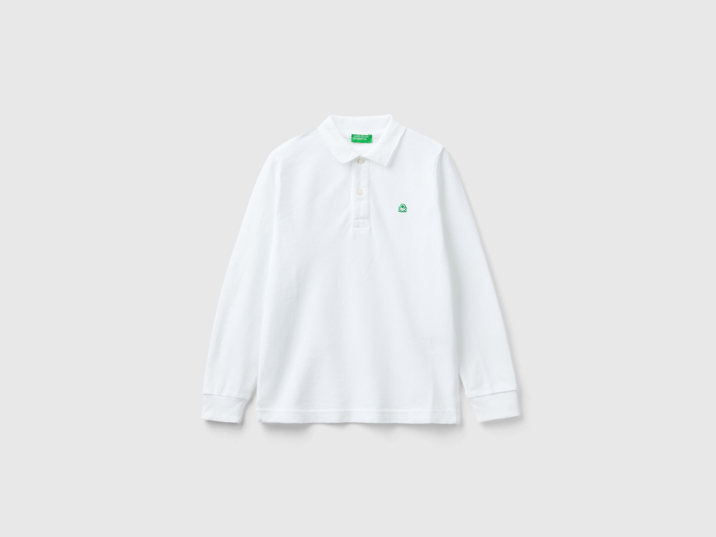 White lacoste deals long sleeve polo
