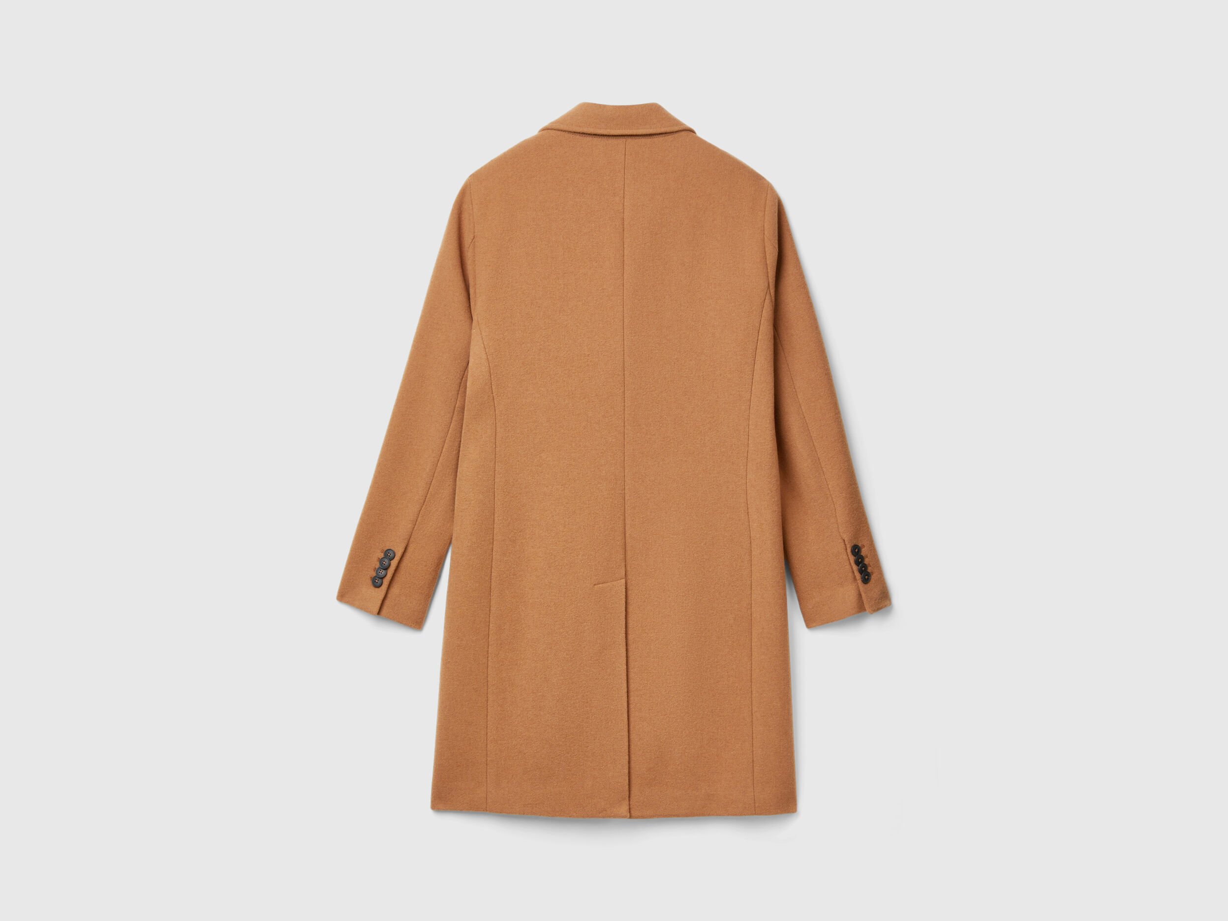 Benetton Men s Lined Wool Blend Coat