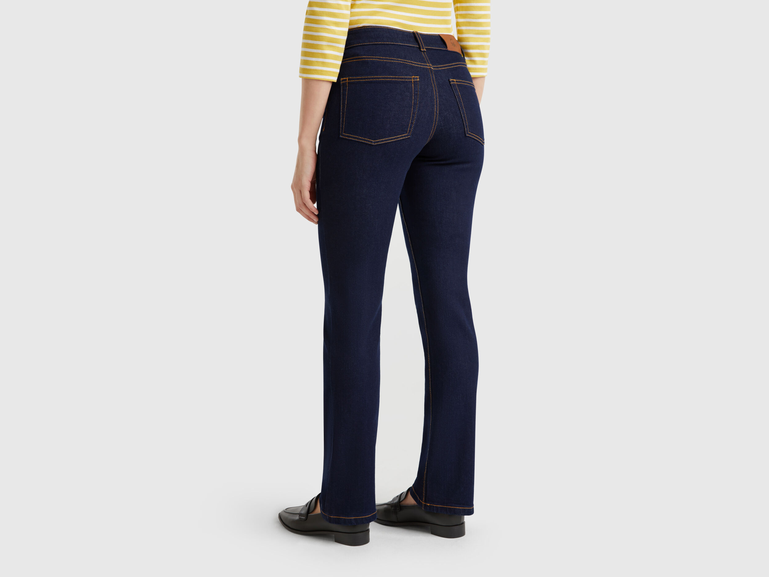 Maternity Women's Modern Boot Cut Denim Jeans - Rich Indigo 27