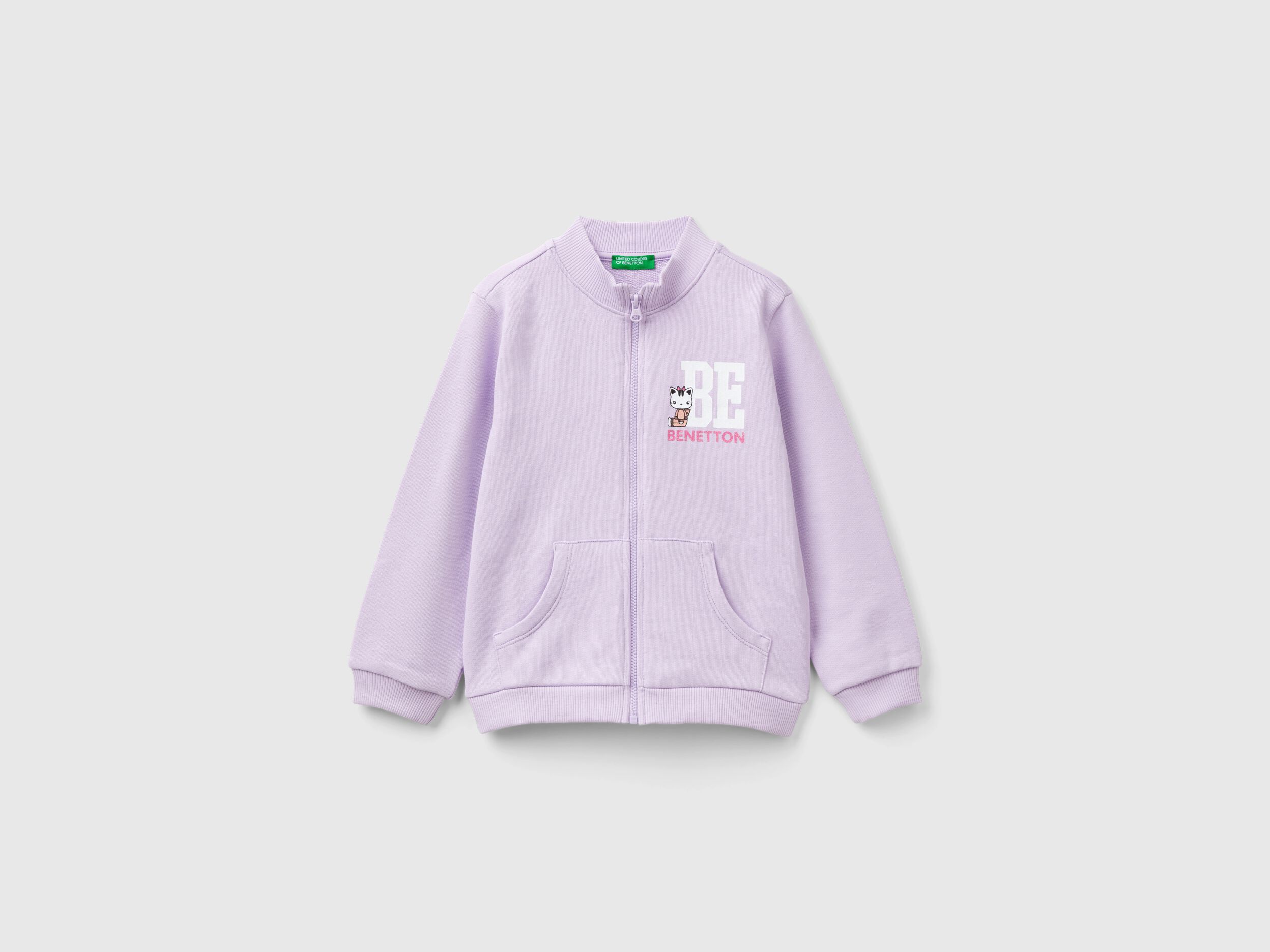Kid Girls Sweatshirts without hood Collection 2024 Benetton