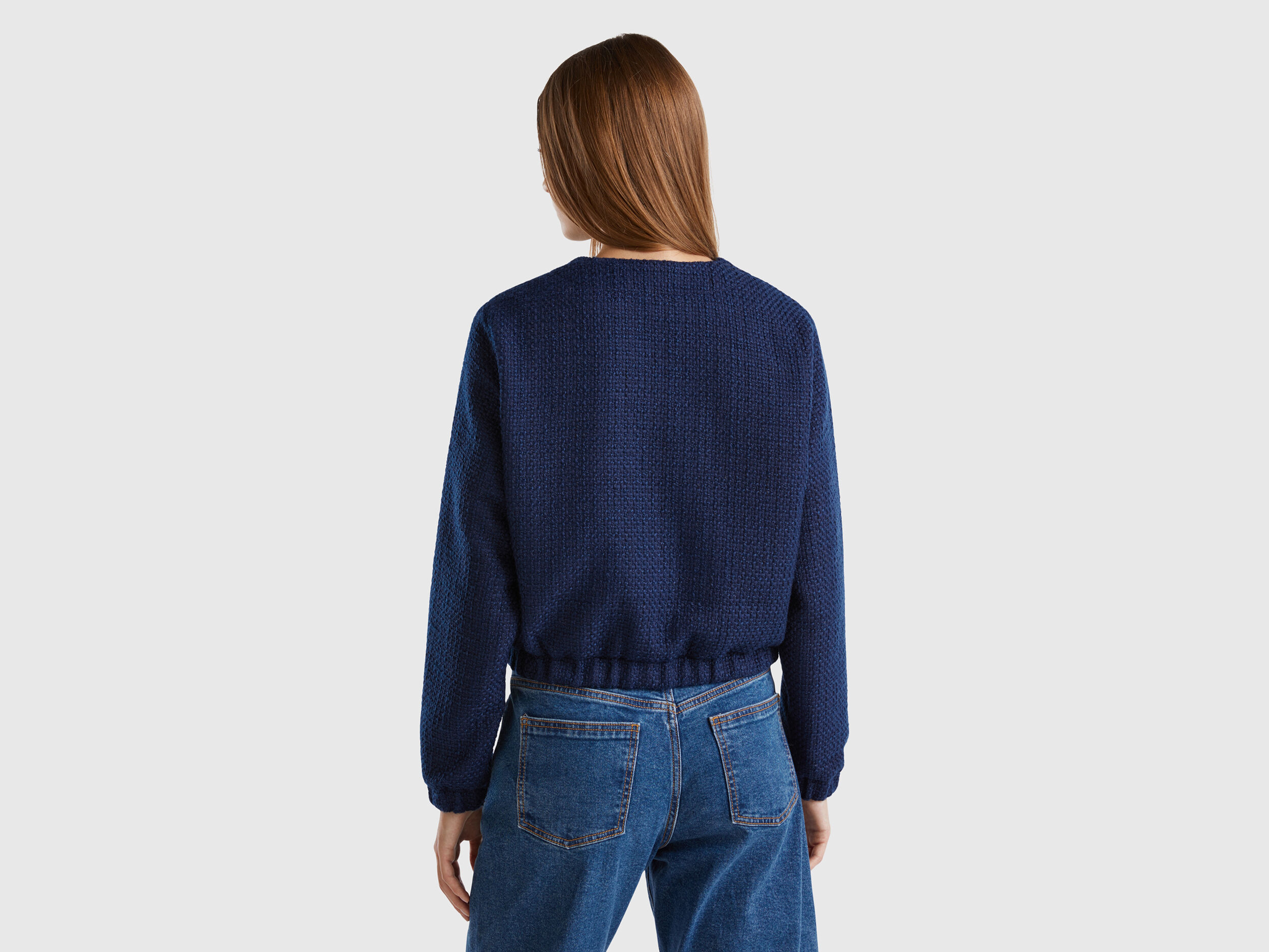 ランキング上位のプレゼント with jacket Bomber bouclé Benetton | Blue Dark - look ジャケット・アウター