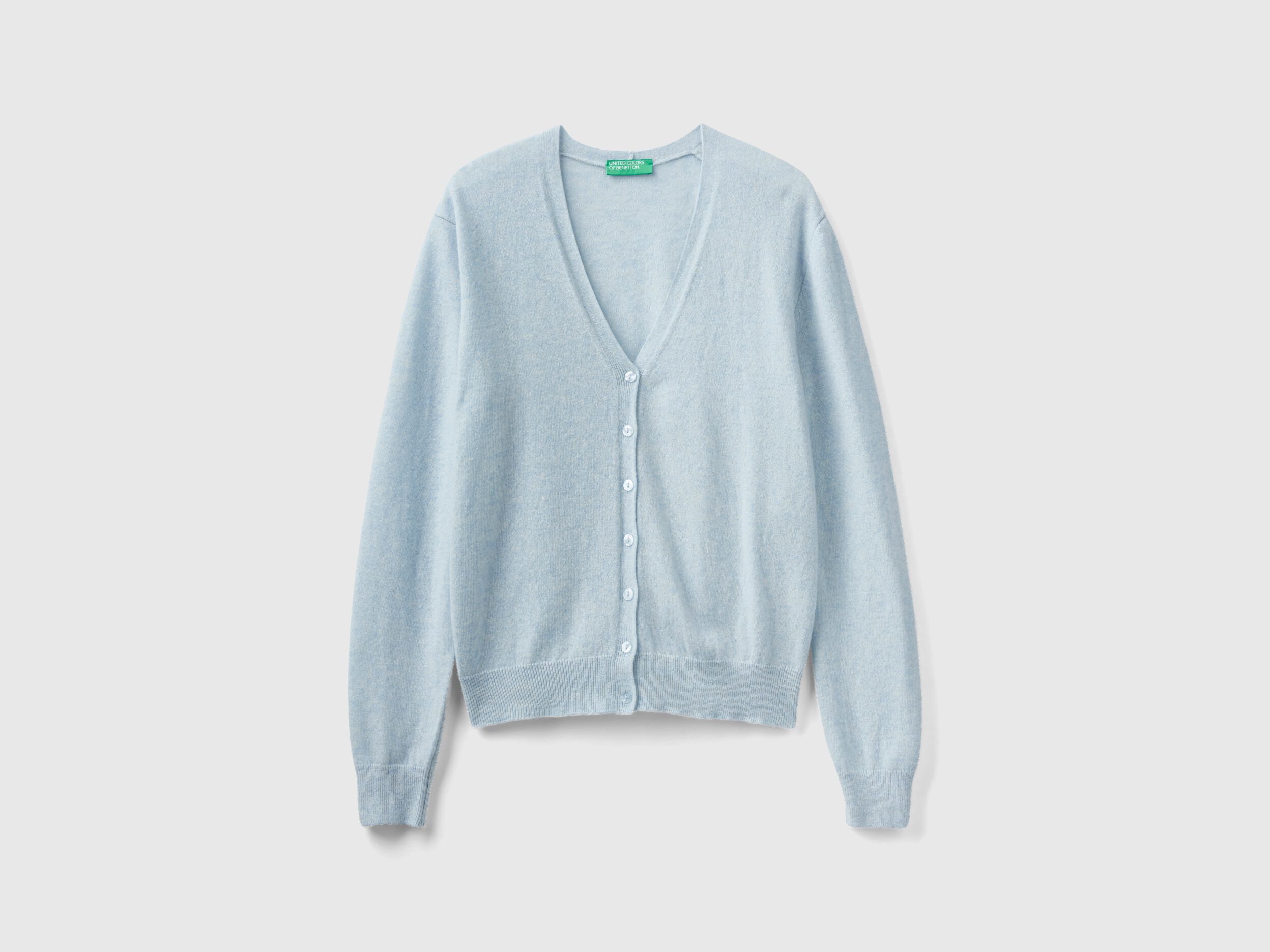 Blue v clearance neck cardigan
