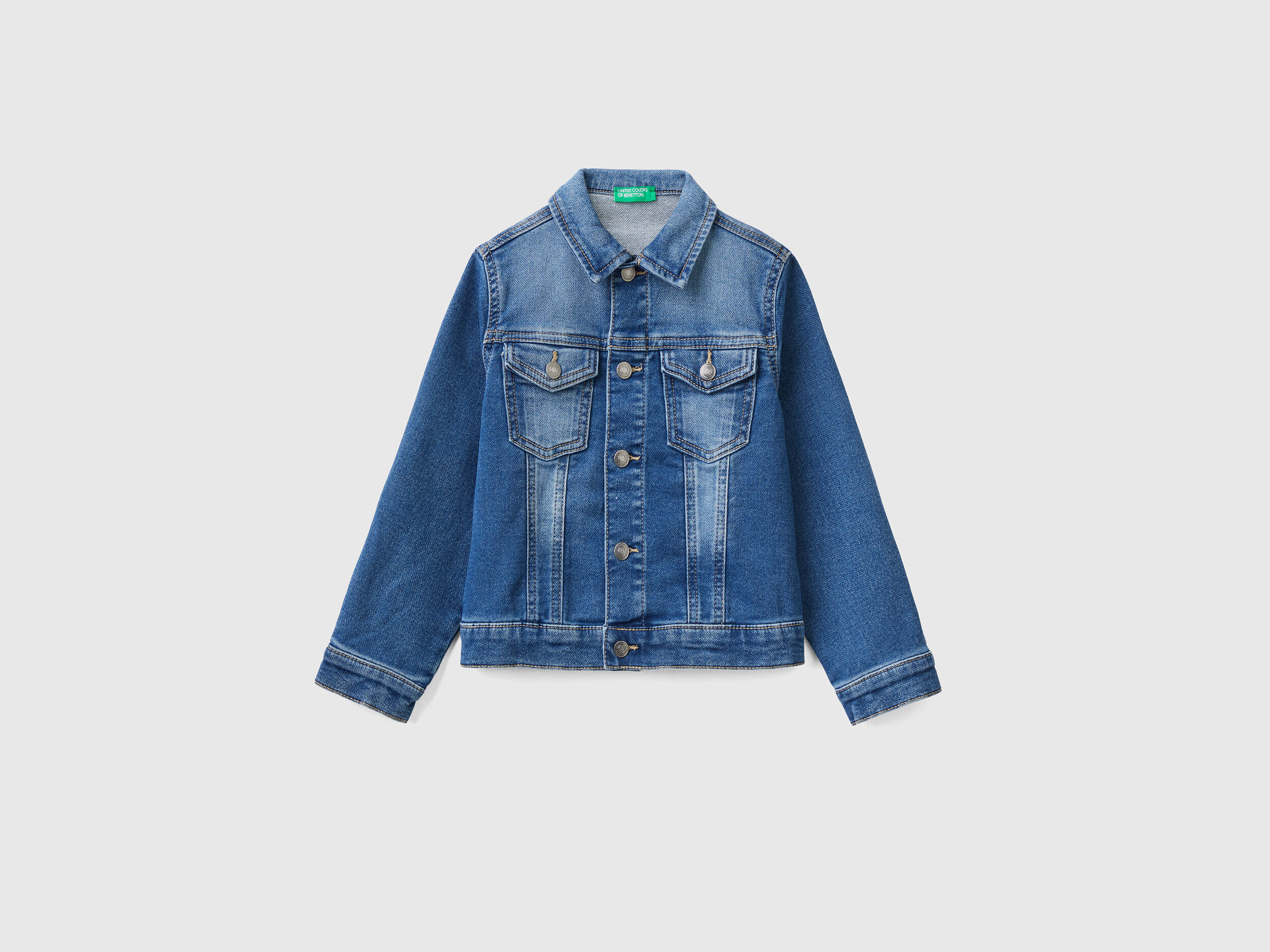 Benetton denim jacket cheap