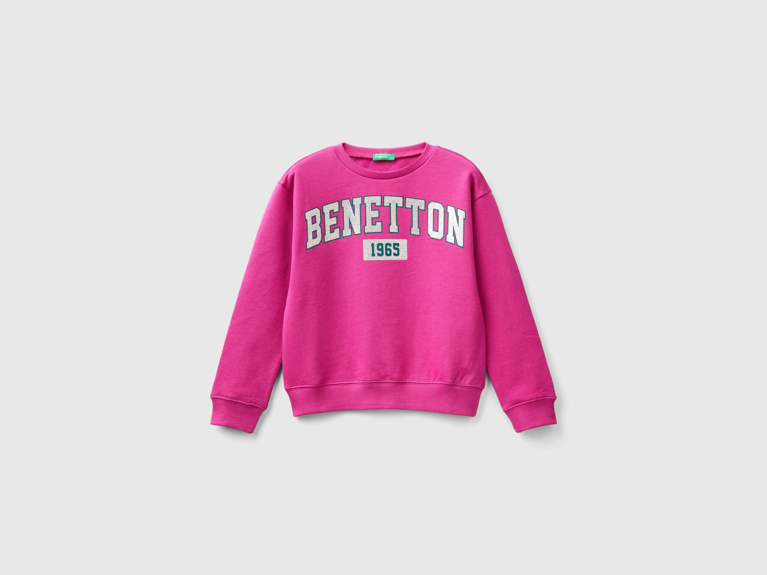 Benetton logo sweatshirt best sale