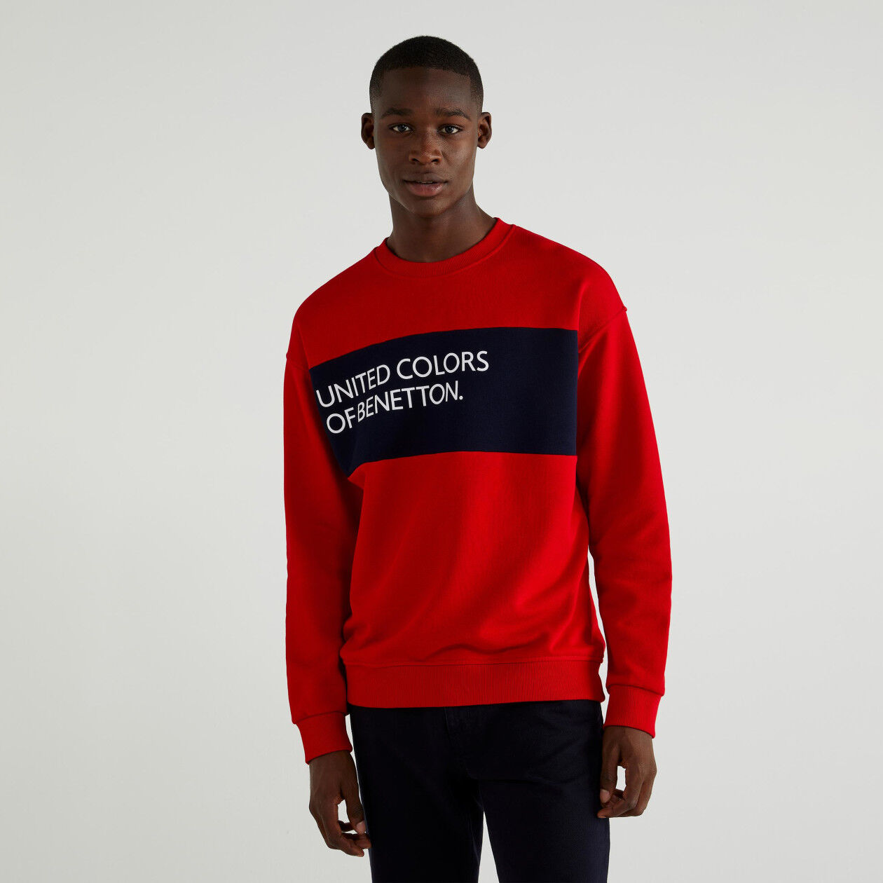 benetton men's sweatshirts