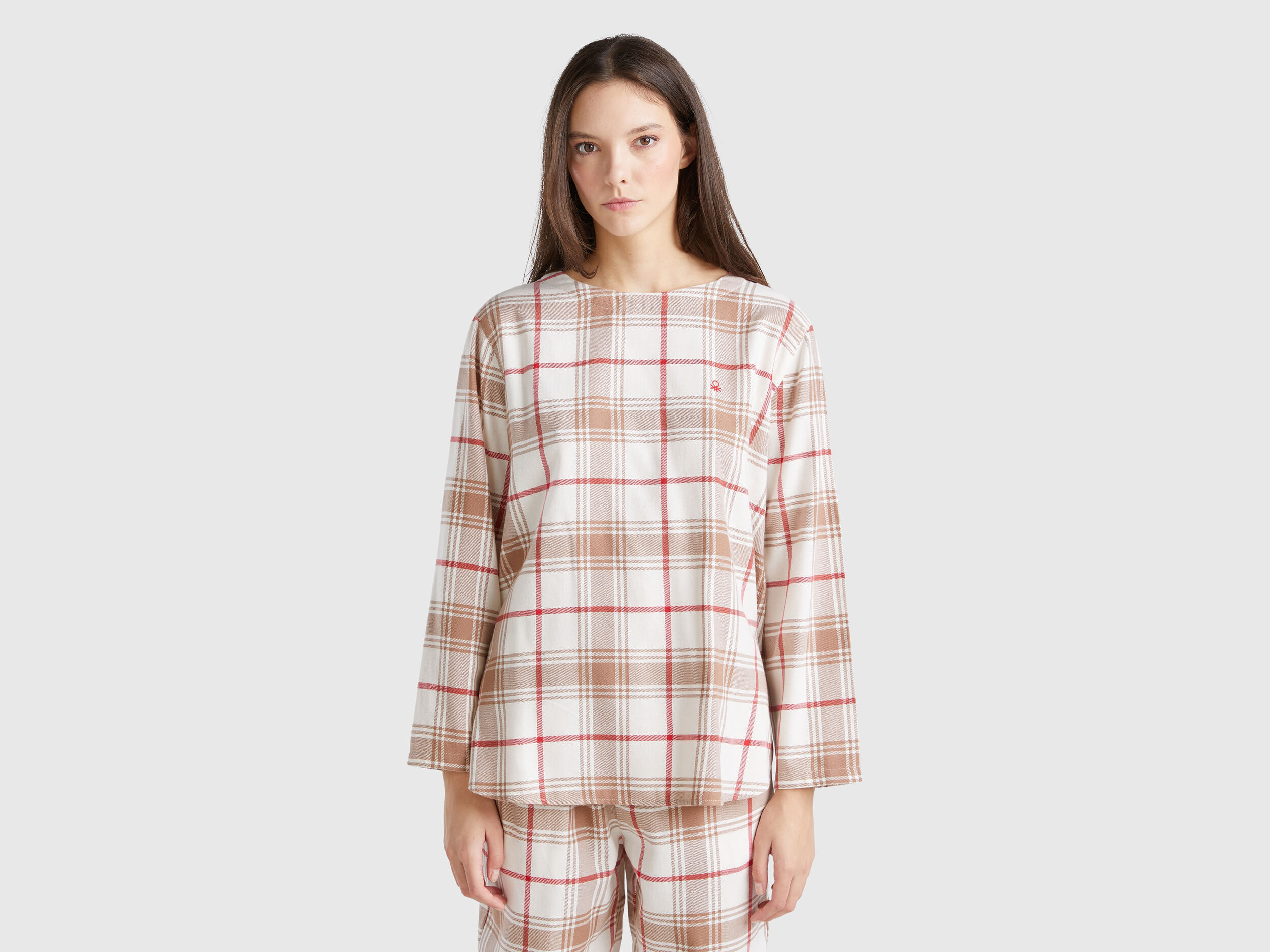 Tartan Check Regular Fit Poplin Shirt | Blue | Tommy Hilfiger