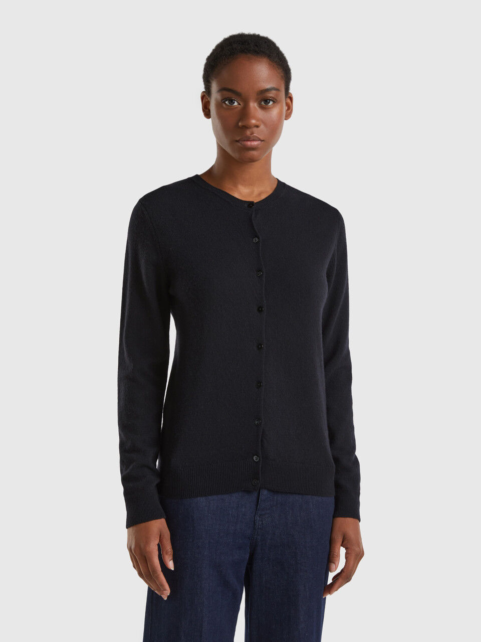 Black wool clearance cardigan womens