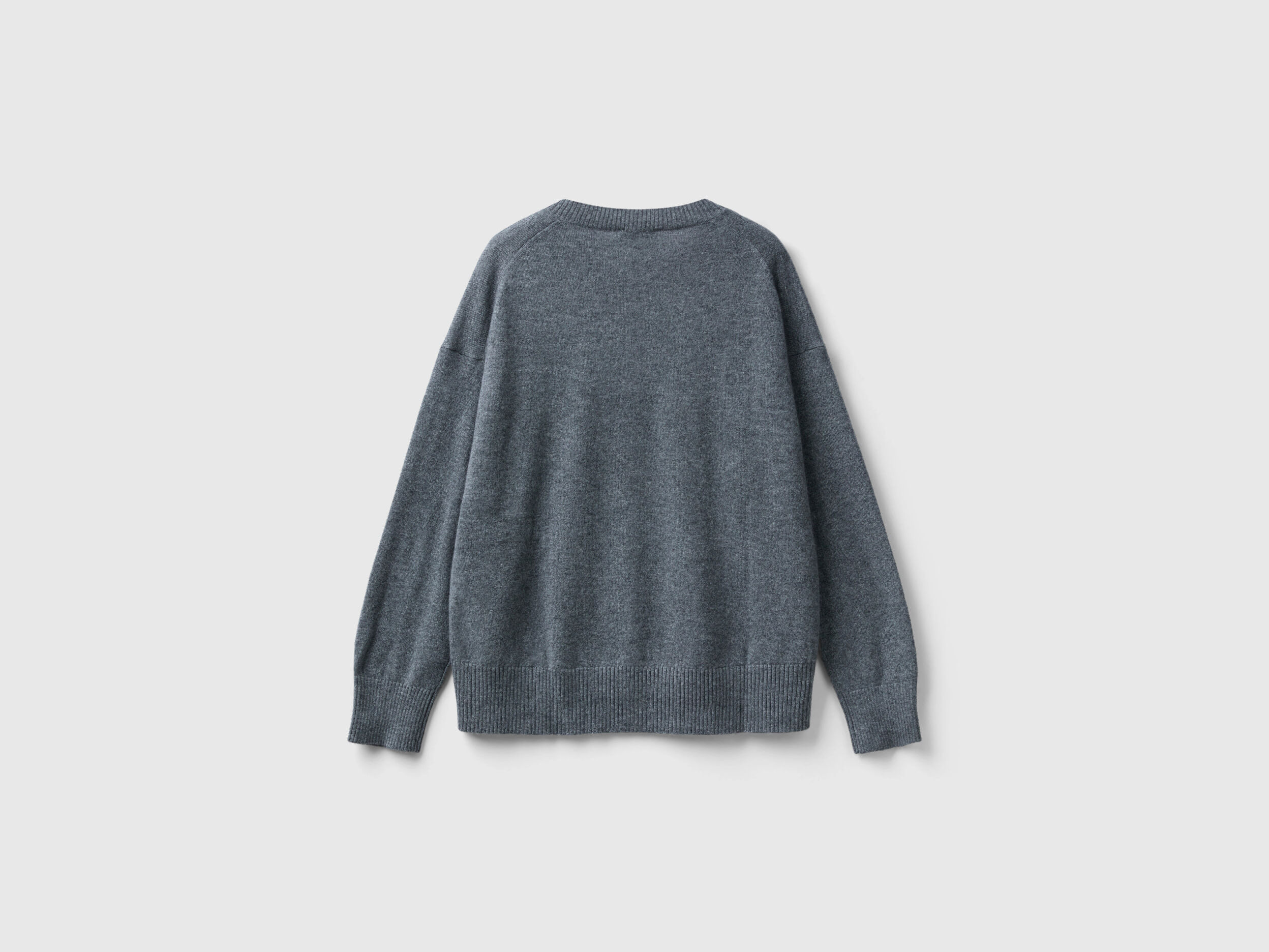 Dark gray sweater in 100 cashmere Dark Gray Benetton