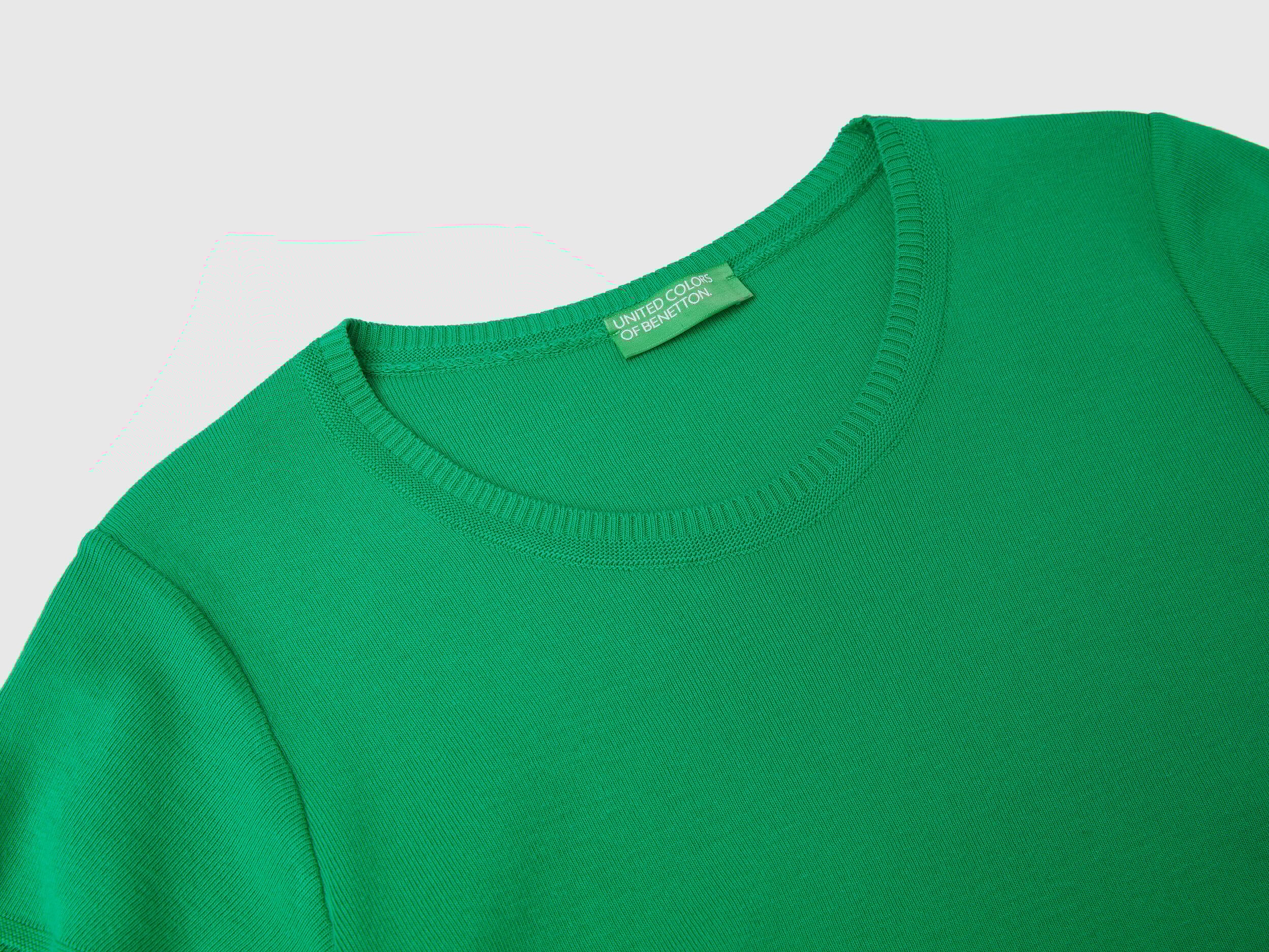 Short sleeve sweater in 100 cotton