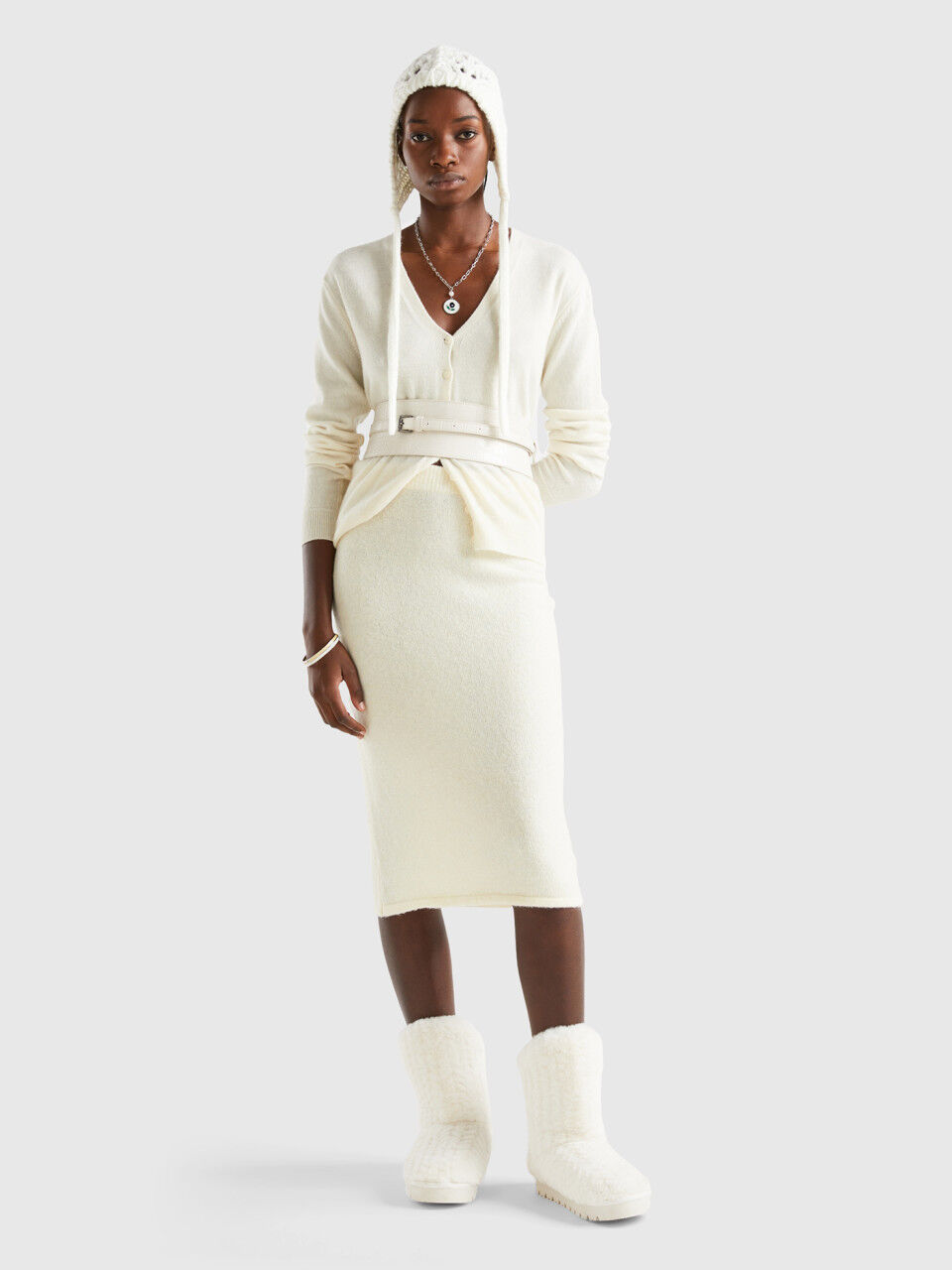 Midi and Pencil Skirt New Collection 2024 Benetton