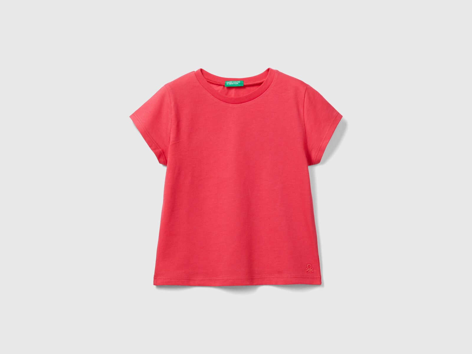 100% organic - t-shirt | Fuchsia Benetton cotton