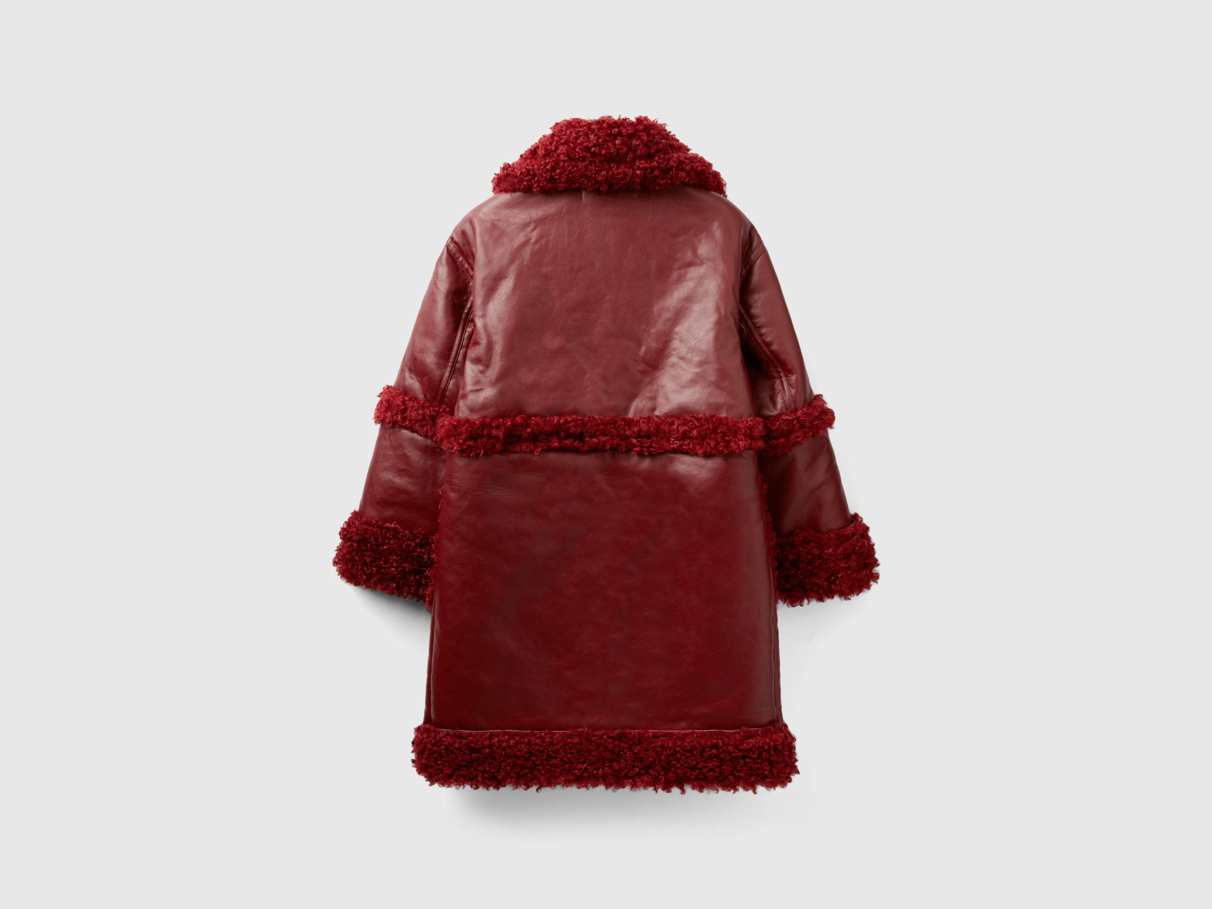 Benetton faux sale fur coat