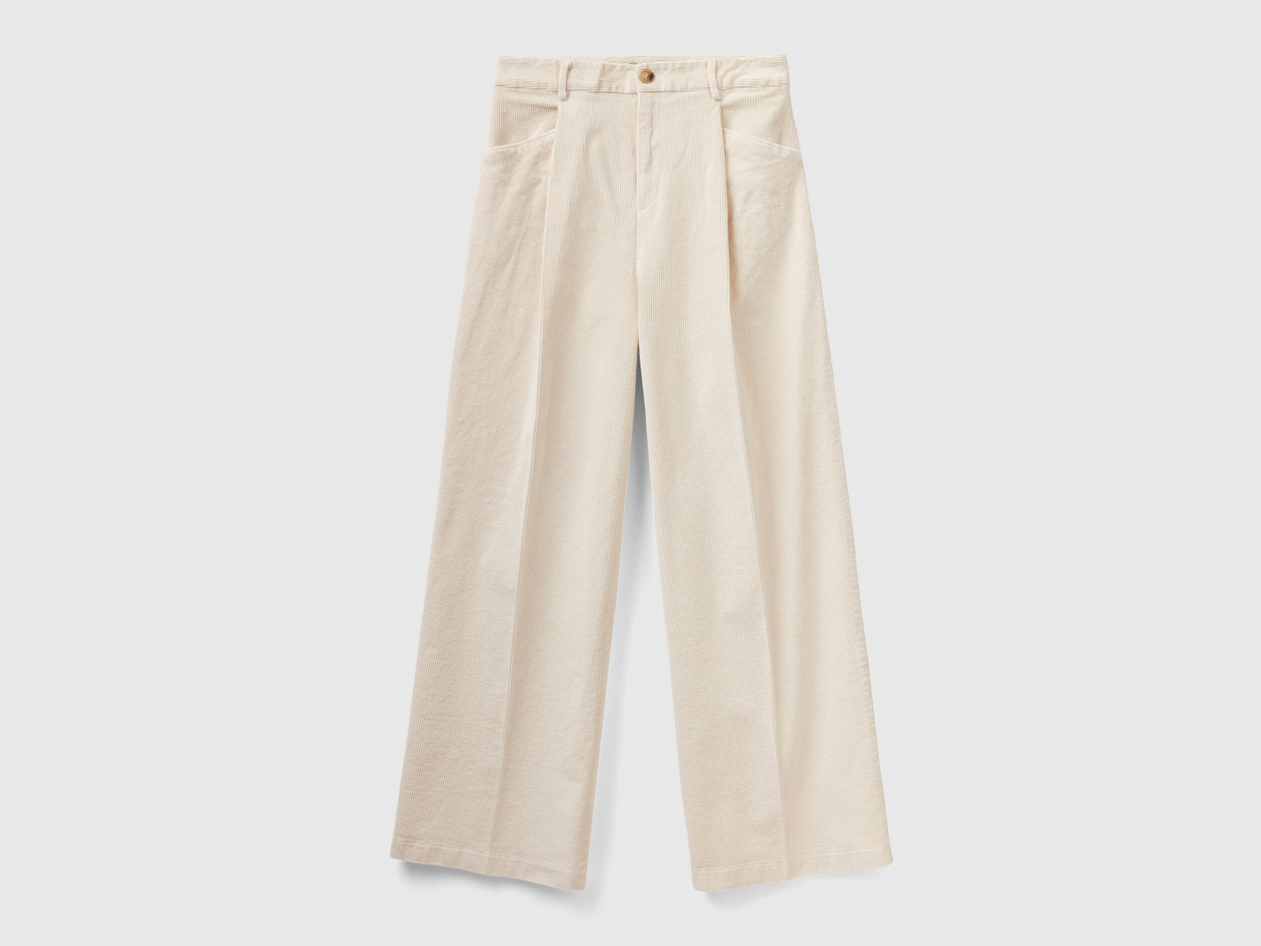 Wide leg trousers in corduroy