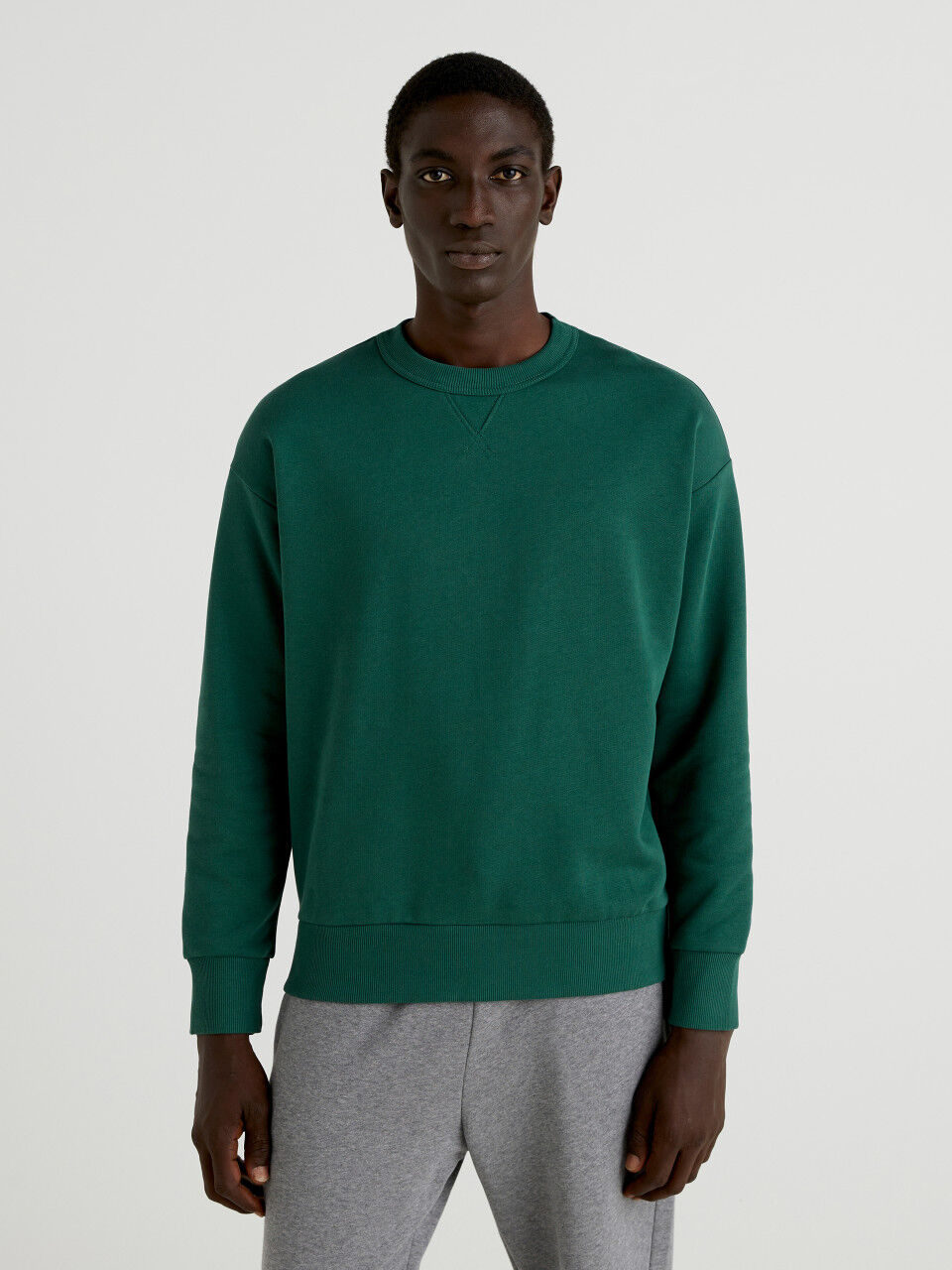 Kleding Herenkleding Hoodies & Sweatshirts Sweatshirts Verenigde Kleur van Benetton Crewneck Sweatshirt 