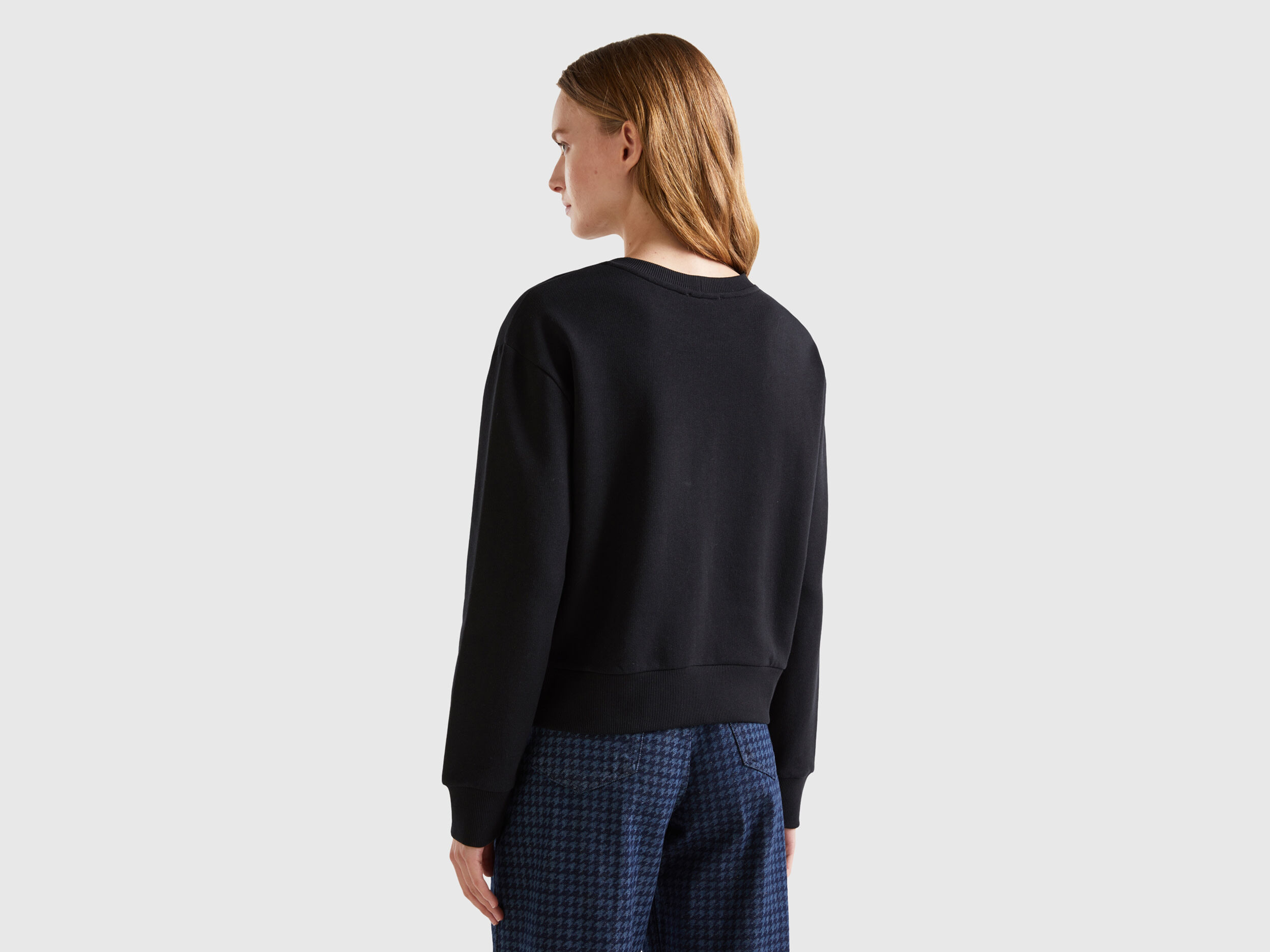 United colors of benetton black sweatshirt store