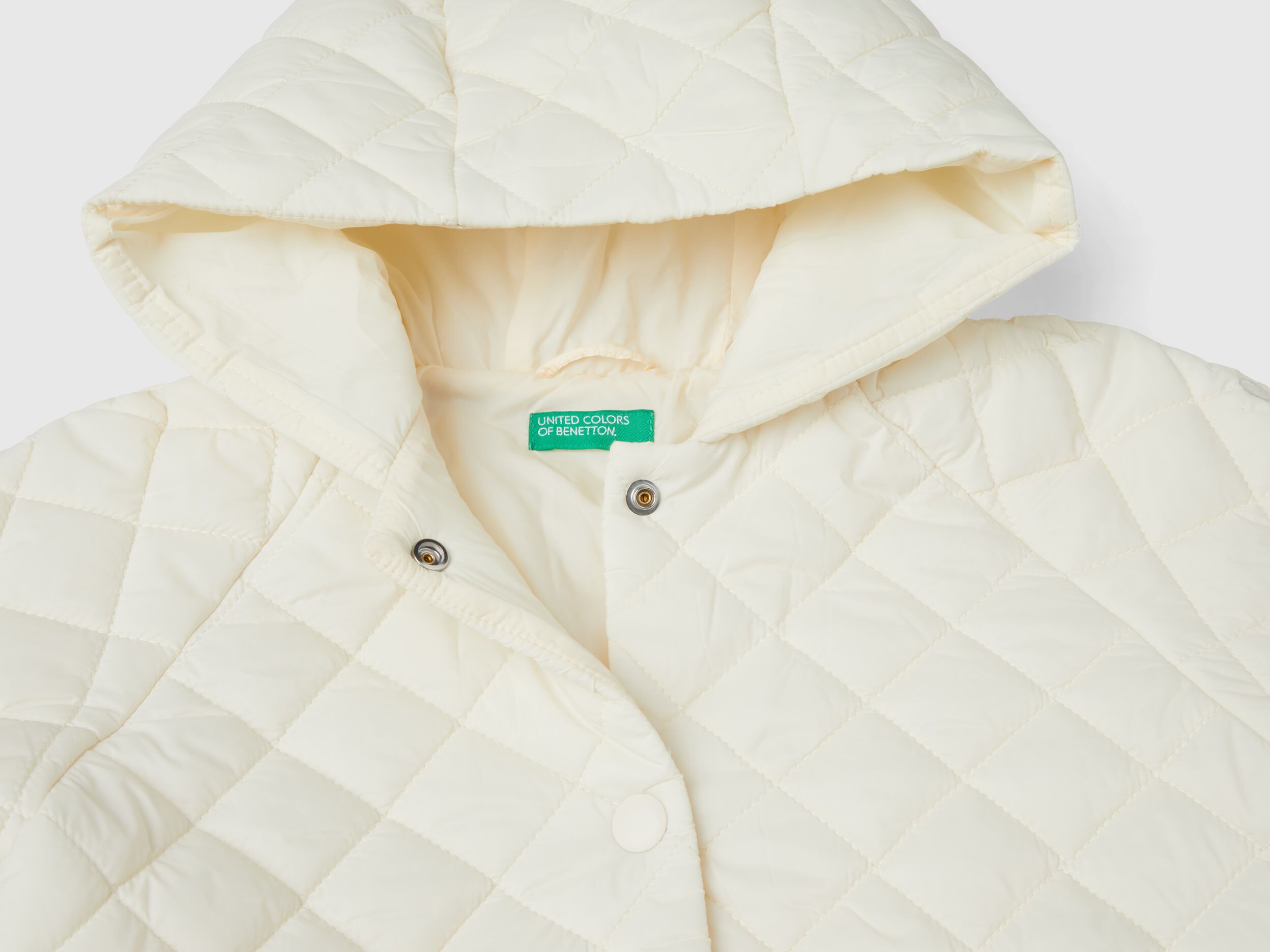 Light quilted jacket Creamy White Benetton