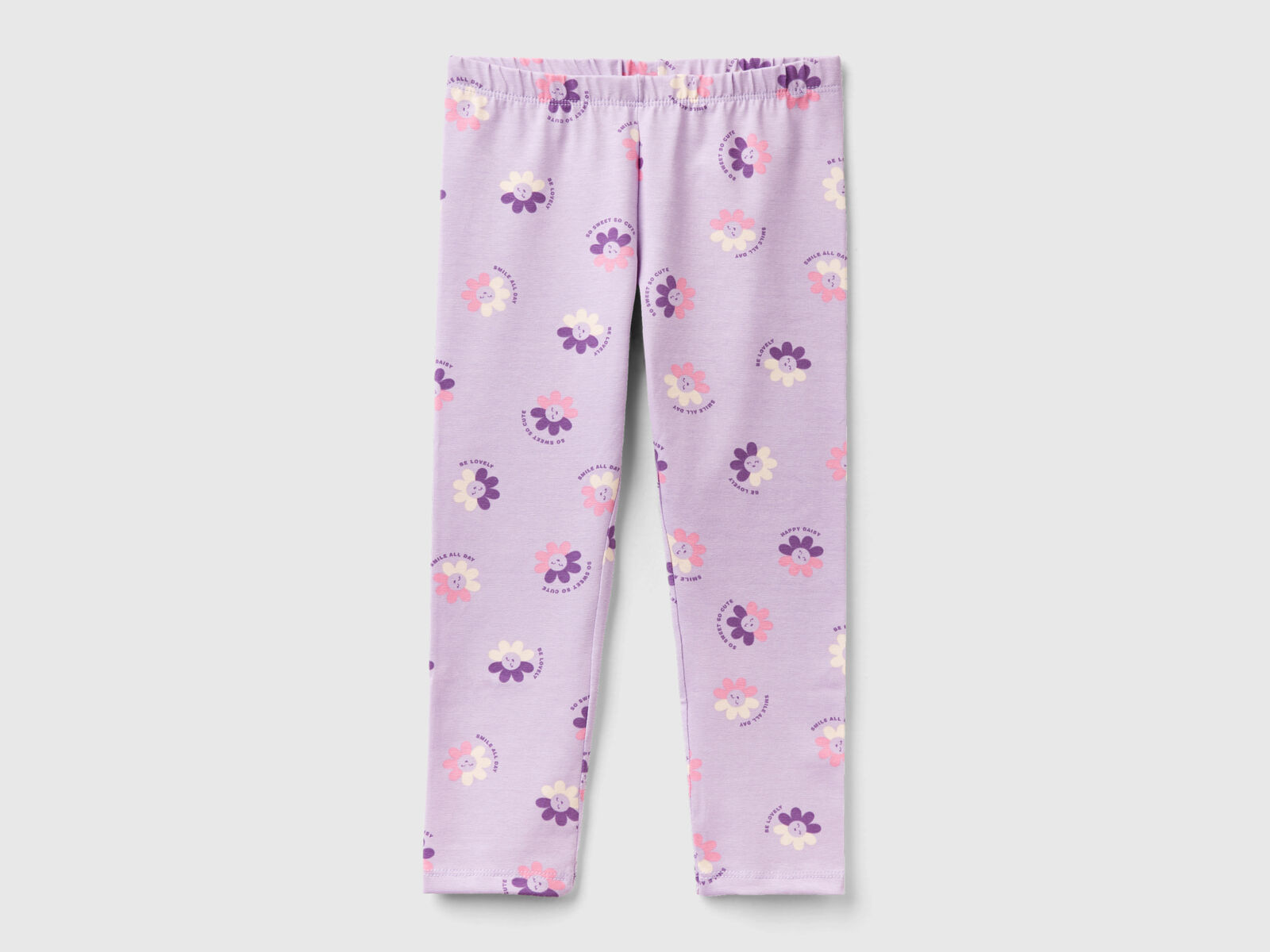 NWT: Cotton On Lilac Floral Leggings, Size 8