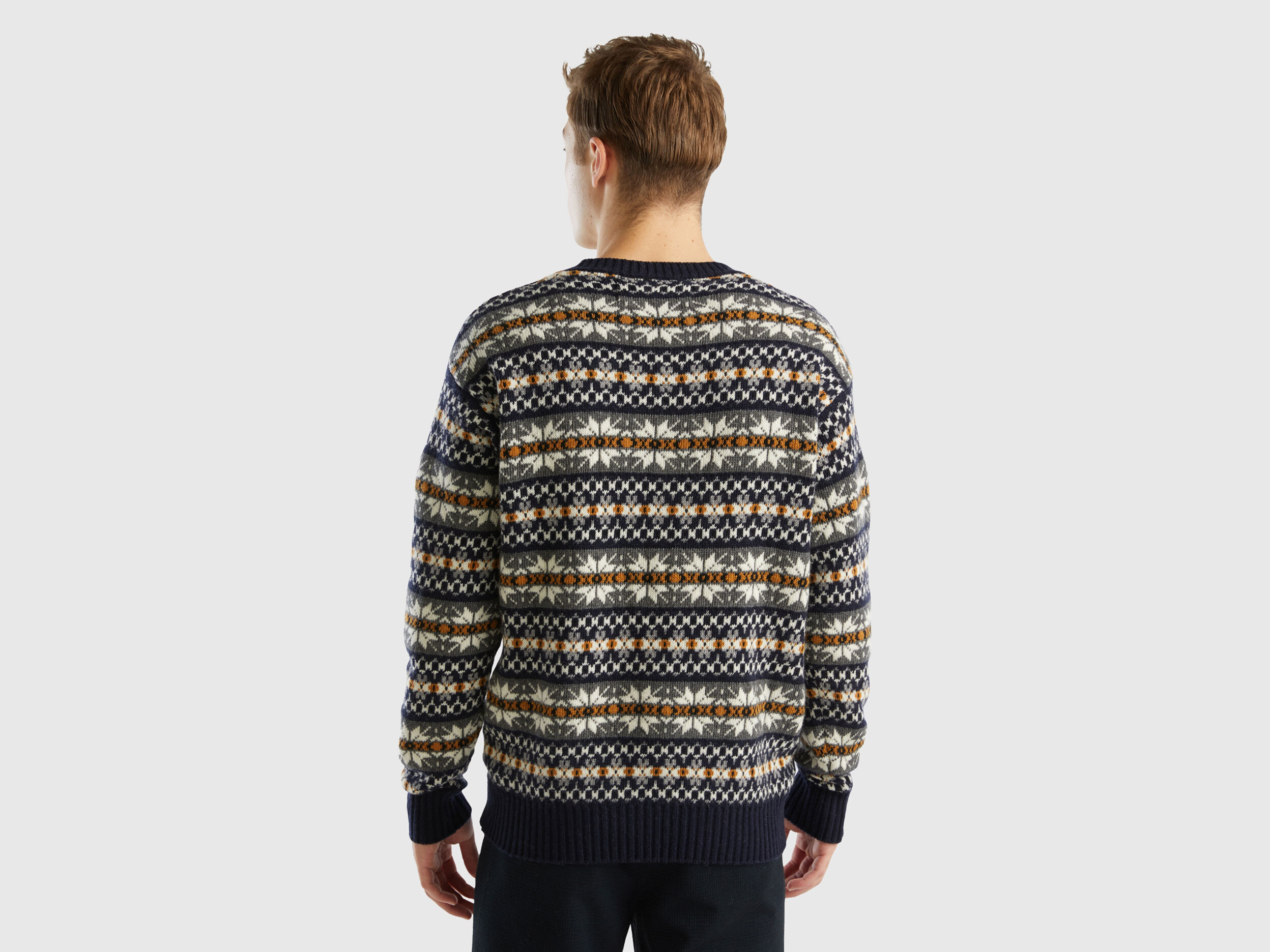 Jacquard trui best sale