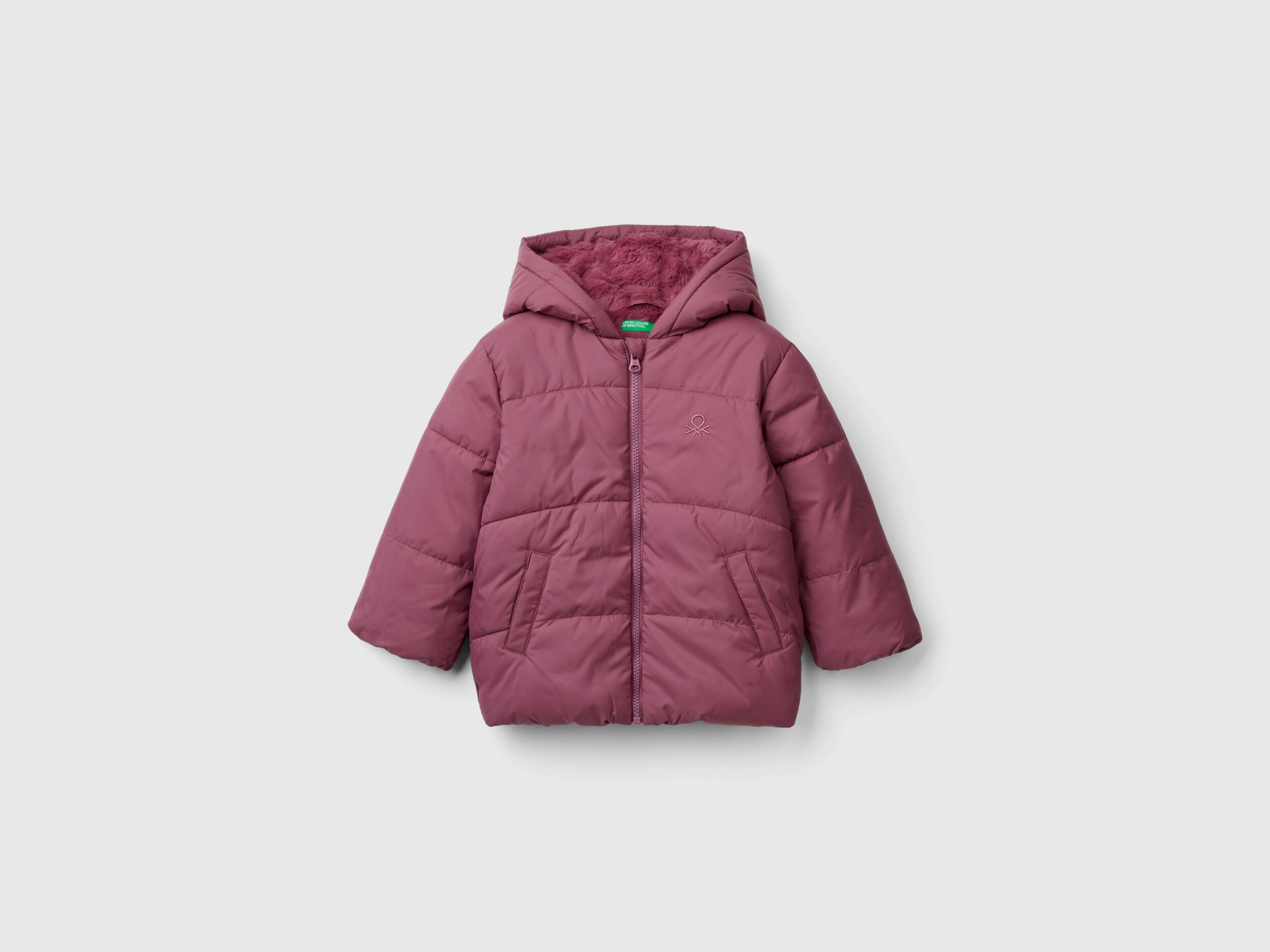 Benetton padded jacket with hood clearance
