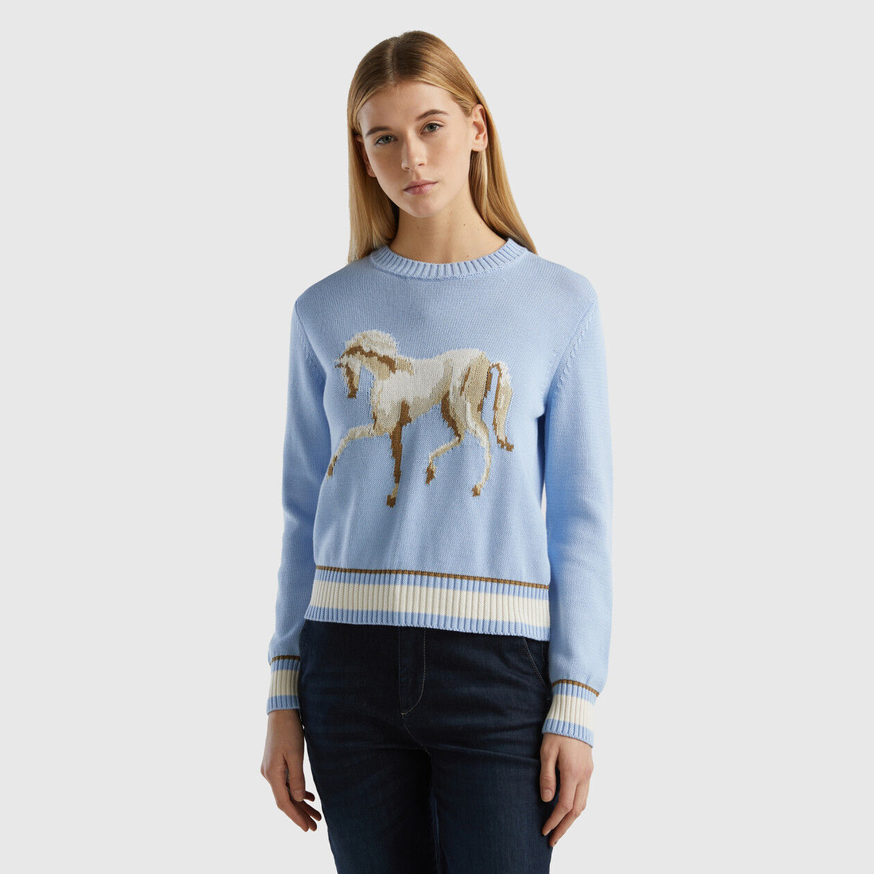 Girls sales horse sweater