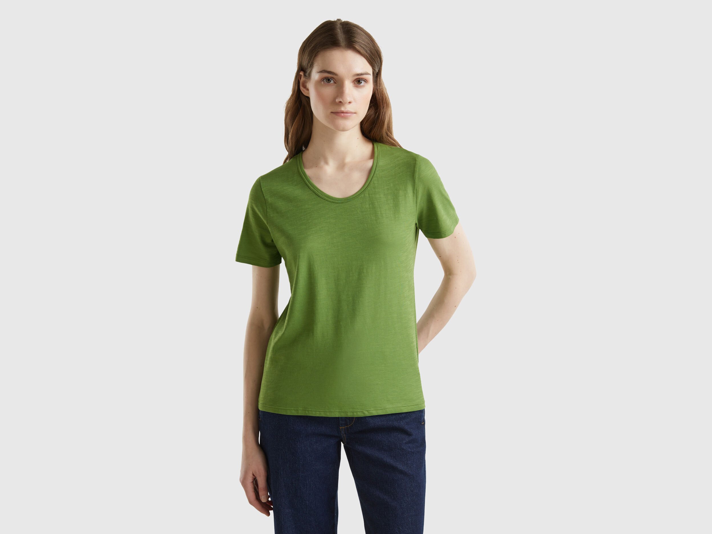 Benetton green clearance t shirt