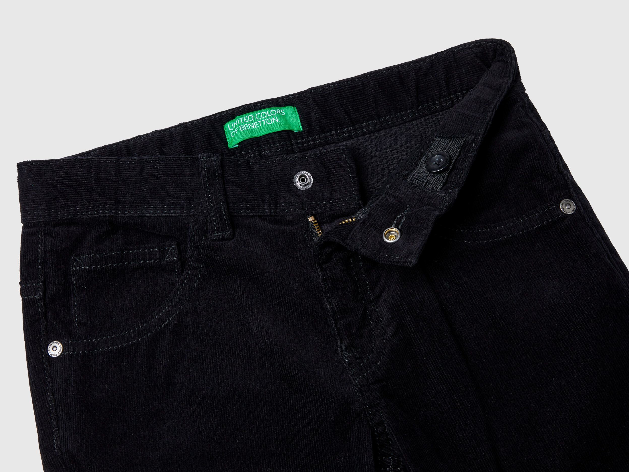 Lauren Jeans Co Pants Men 16W Black Corduroy Straight Leg