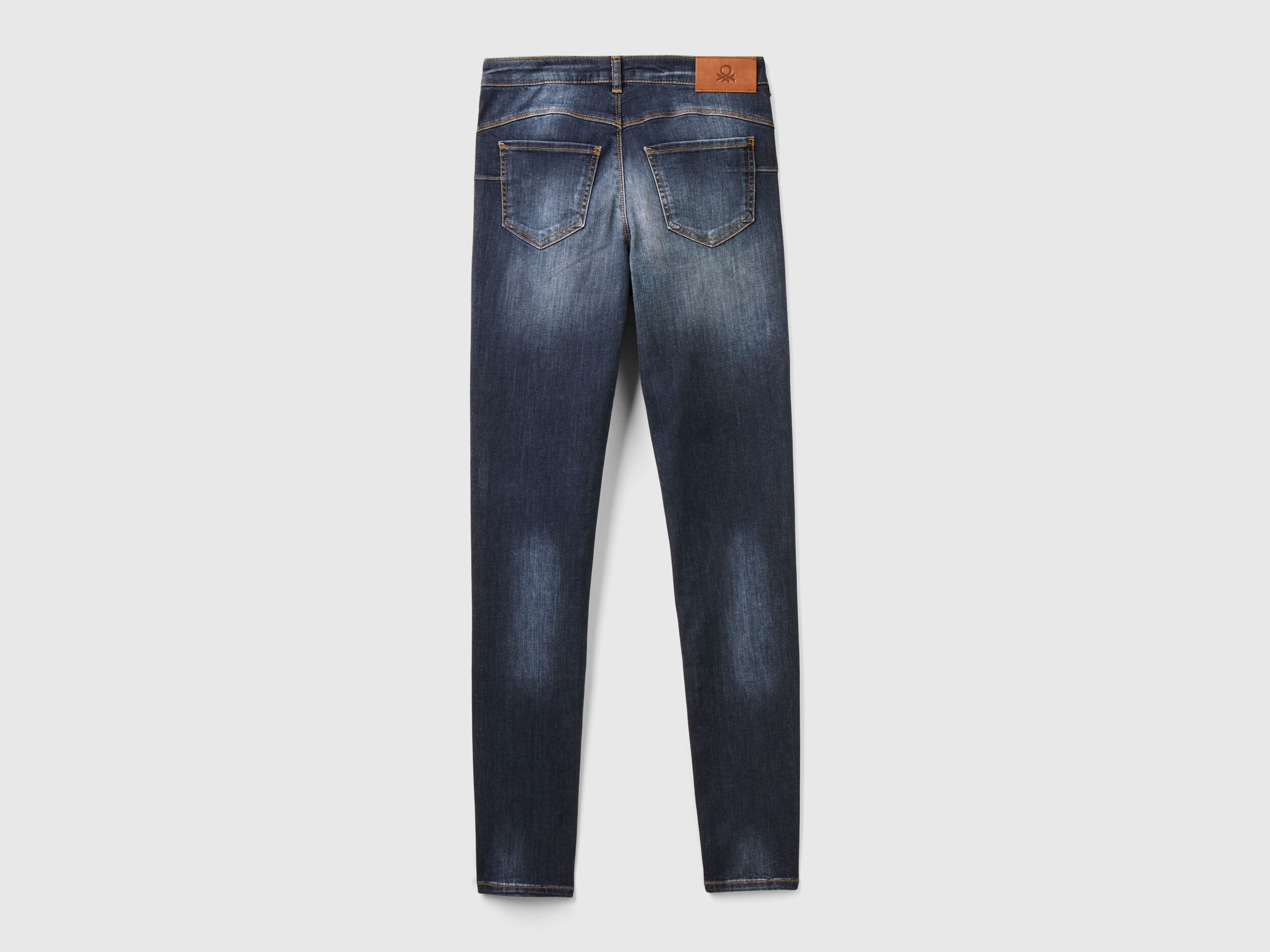 Skinny fit push up jeans Dark Blue Benetton