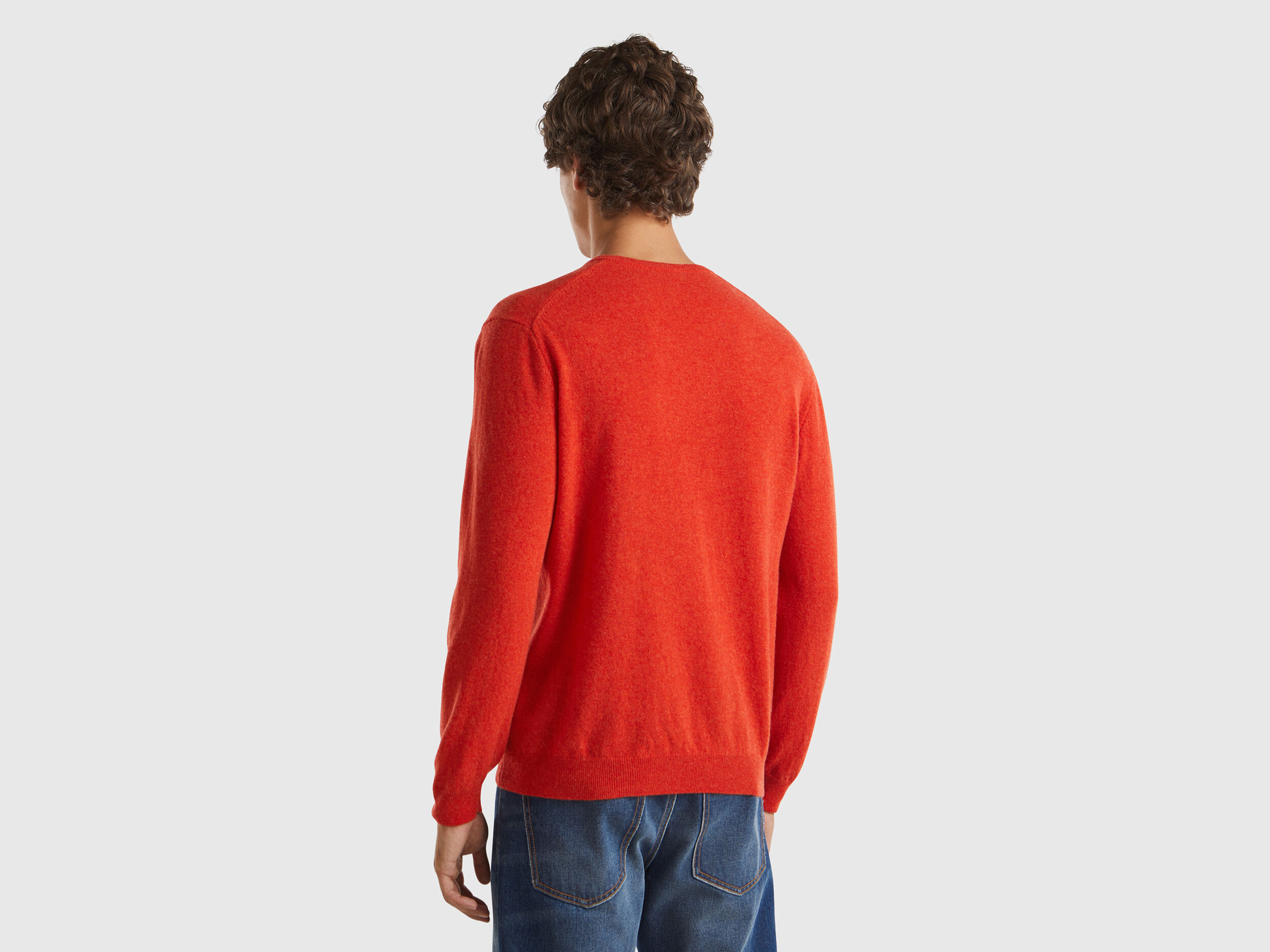Orange red sweater cheap