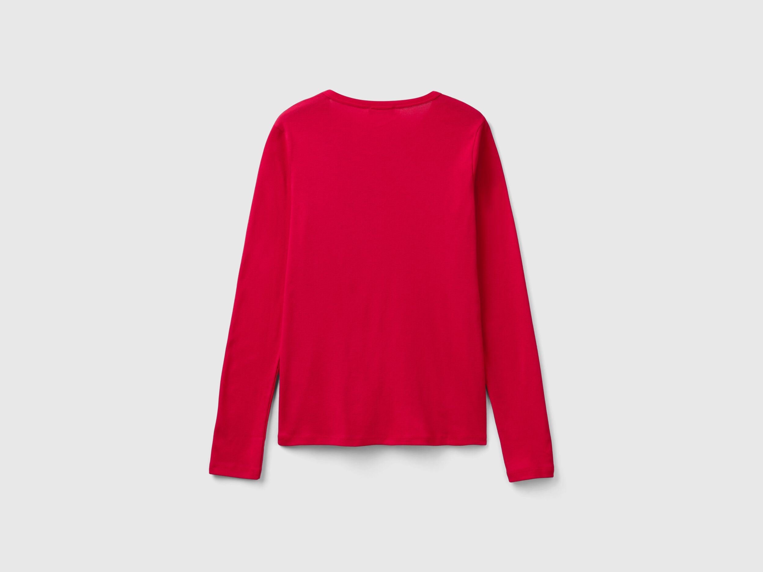 Plum long sleeve t shirt in 100 cotton