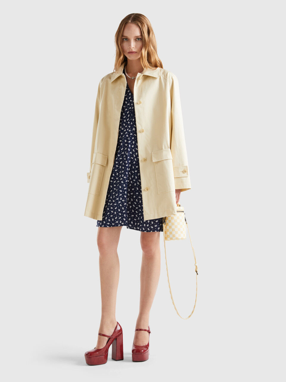 Benetton classic tailored online coat