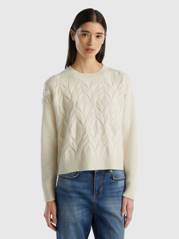 Knit sweater in pure cashmere Women