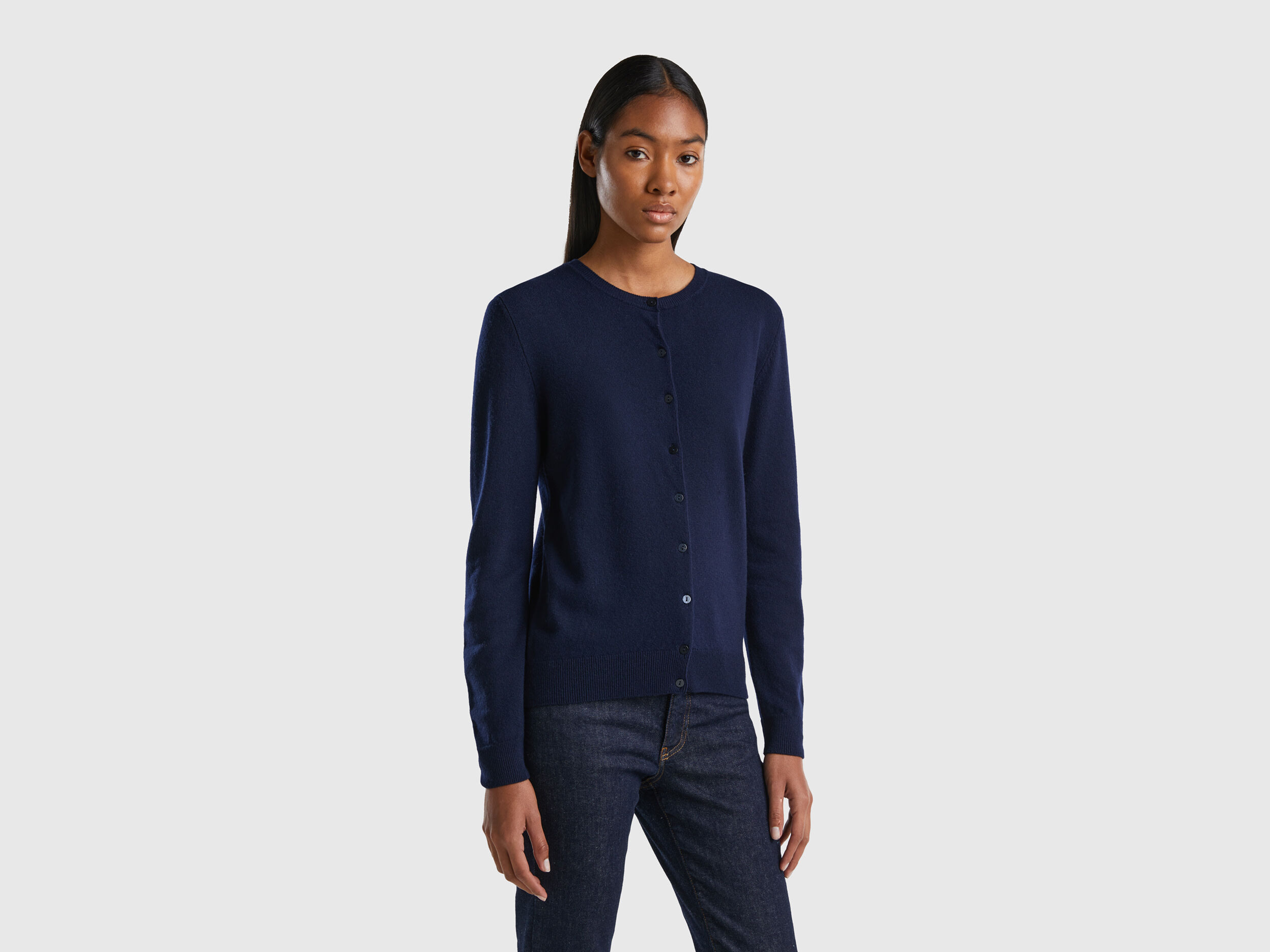Benetton round sales neck cardigan