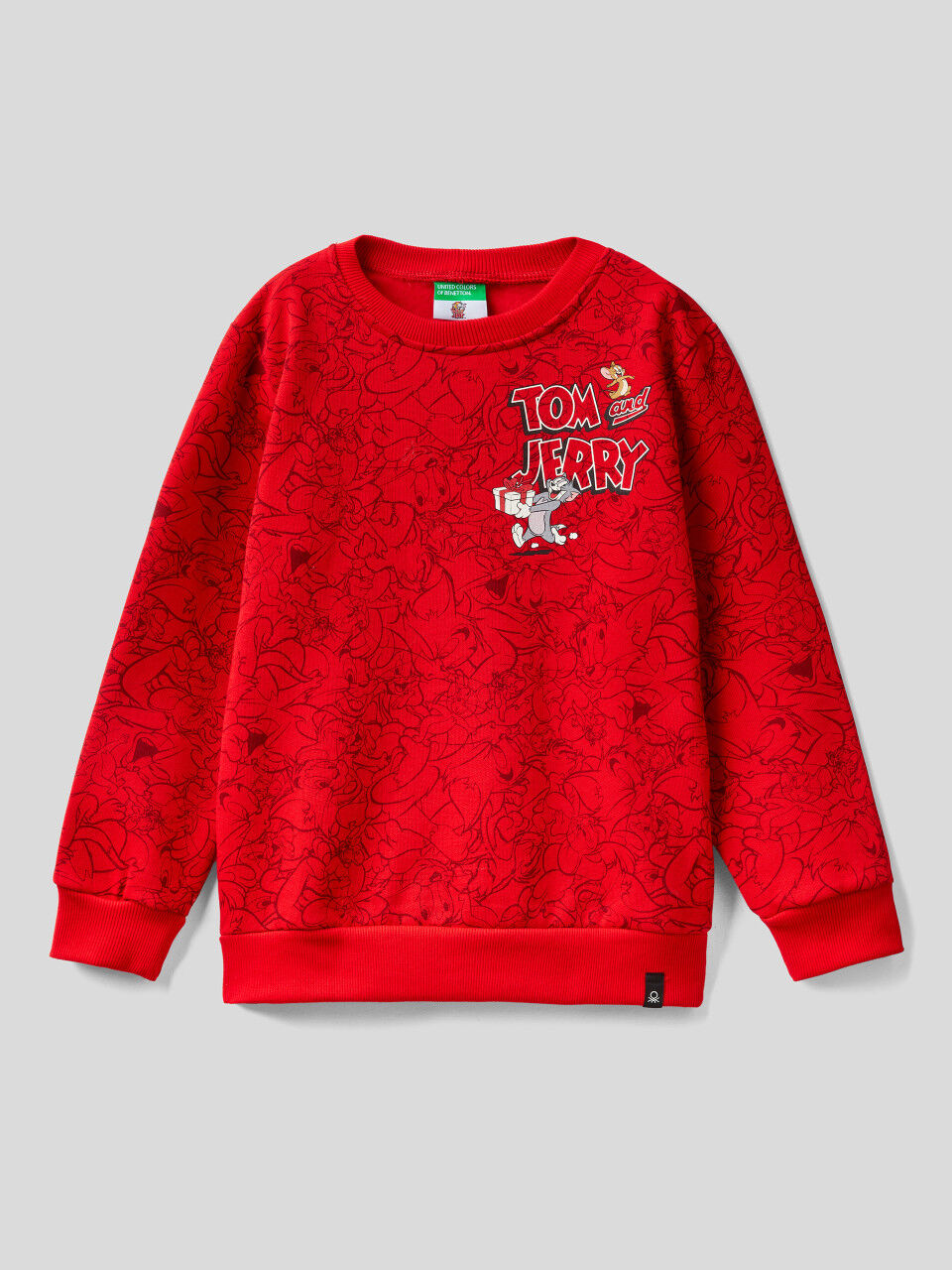 Benetton sweatshirt discount 81% Red/Multicolored KIDS FASHION Jumpers & Sweatshirts Print 