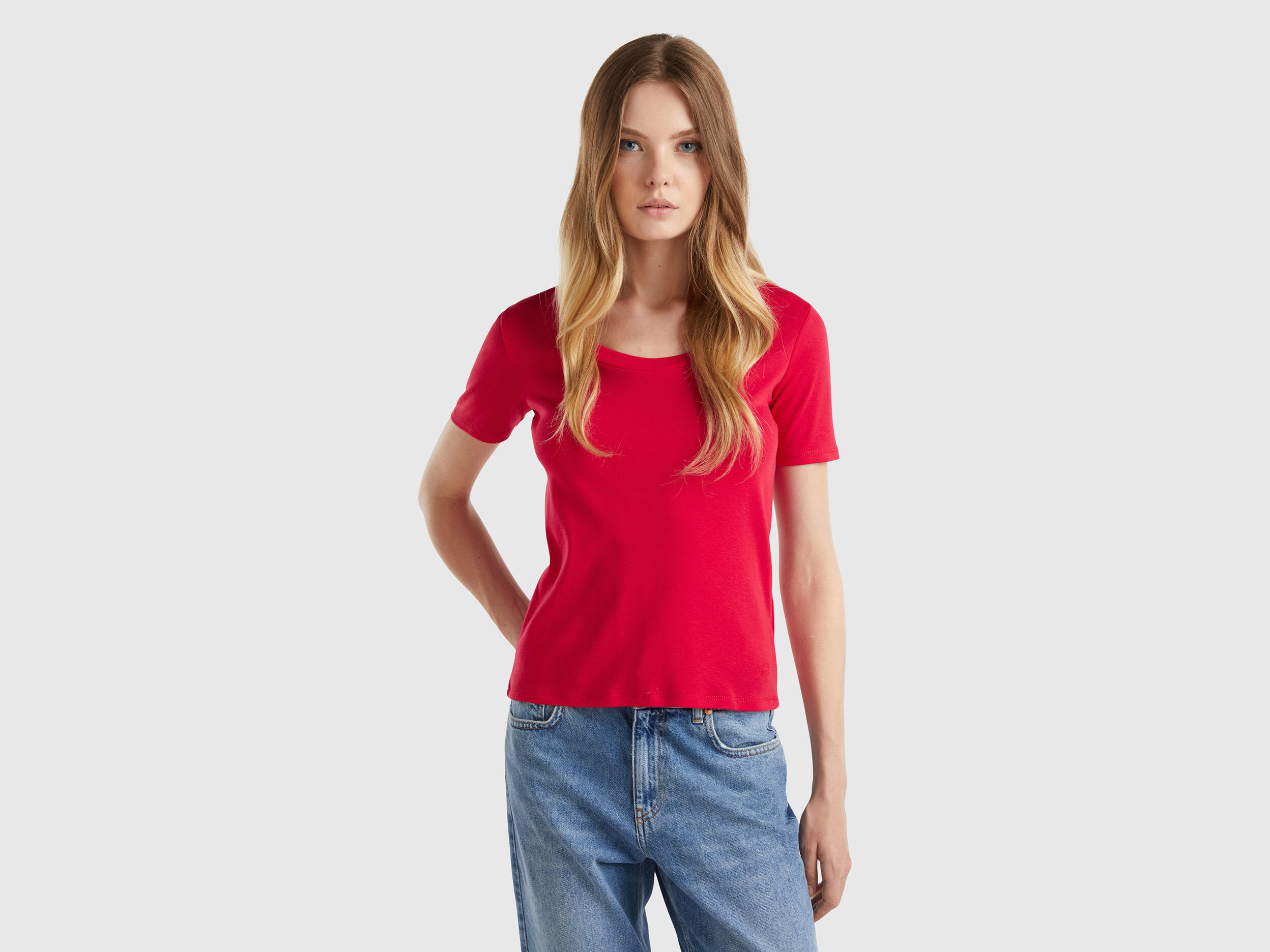 Camisetas Manga Corta Mujer Nueva Coleccion 2024 Benetton