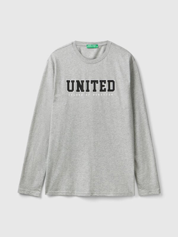 Long sleeve t-shirt with logo print Men