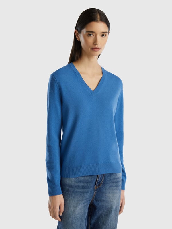 V-neck 100% Wool Cardigan Women Sweater Cashmere Knit Long-sleeved Jacket  Coats
