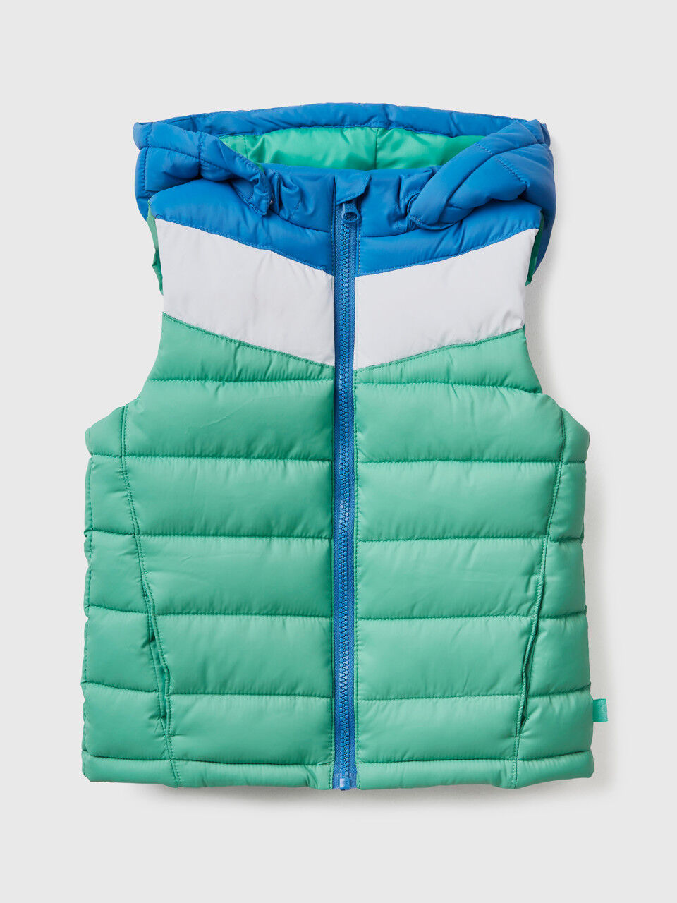 Padded color block vest