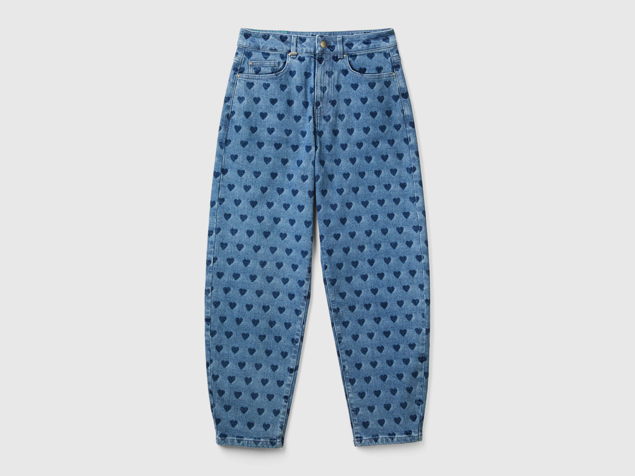 jeans with hearts - Light Blue | Benetton