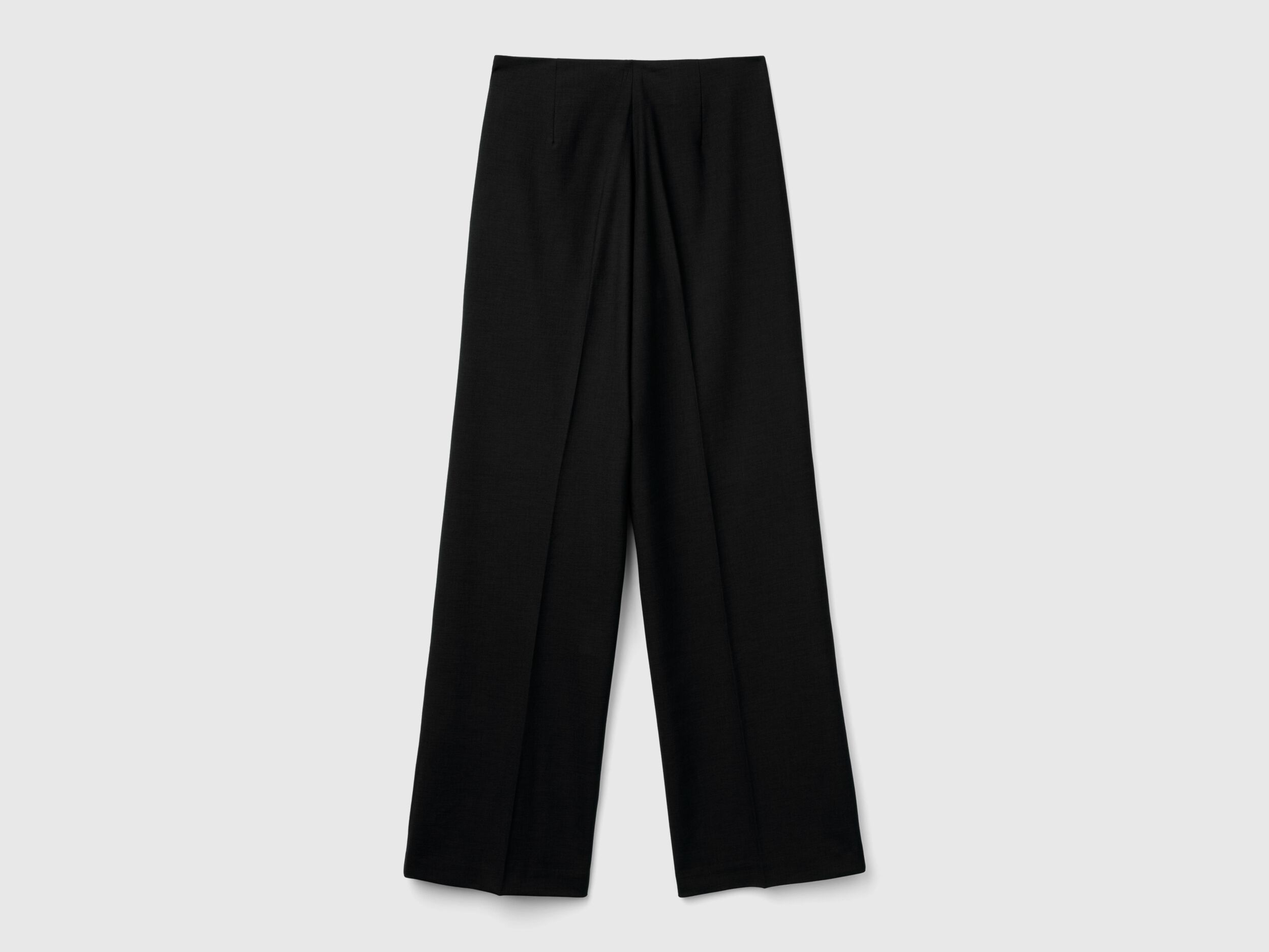 新発売 新商品 trousers high-waisted Flowy - Benetton | Black パンツ