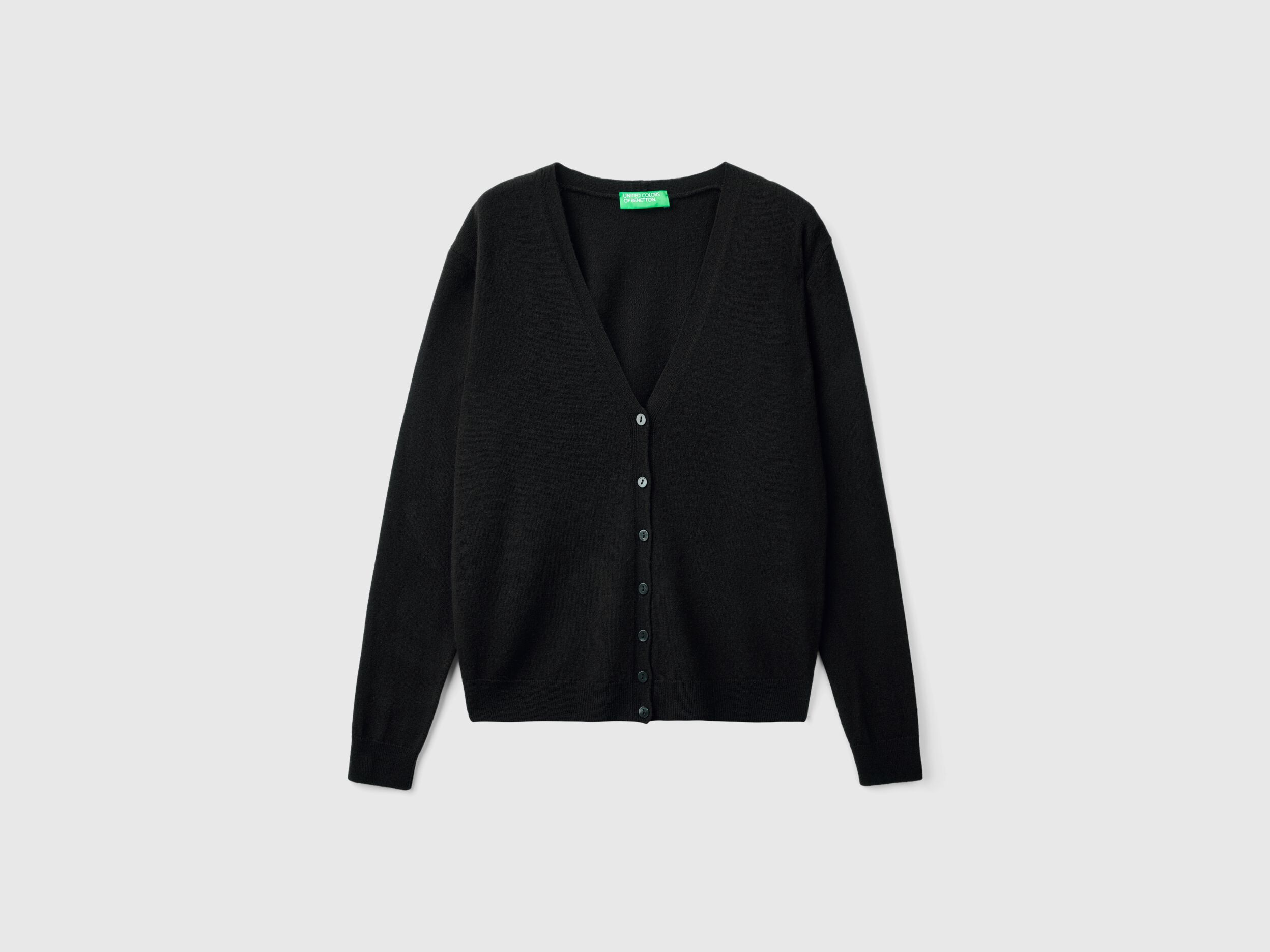 V-Neck Cardigan Sweater with embroidered logo [TX062-1001