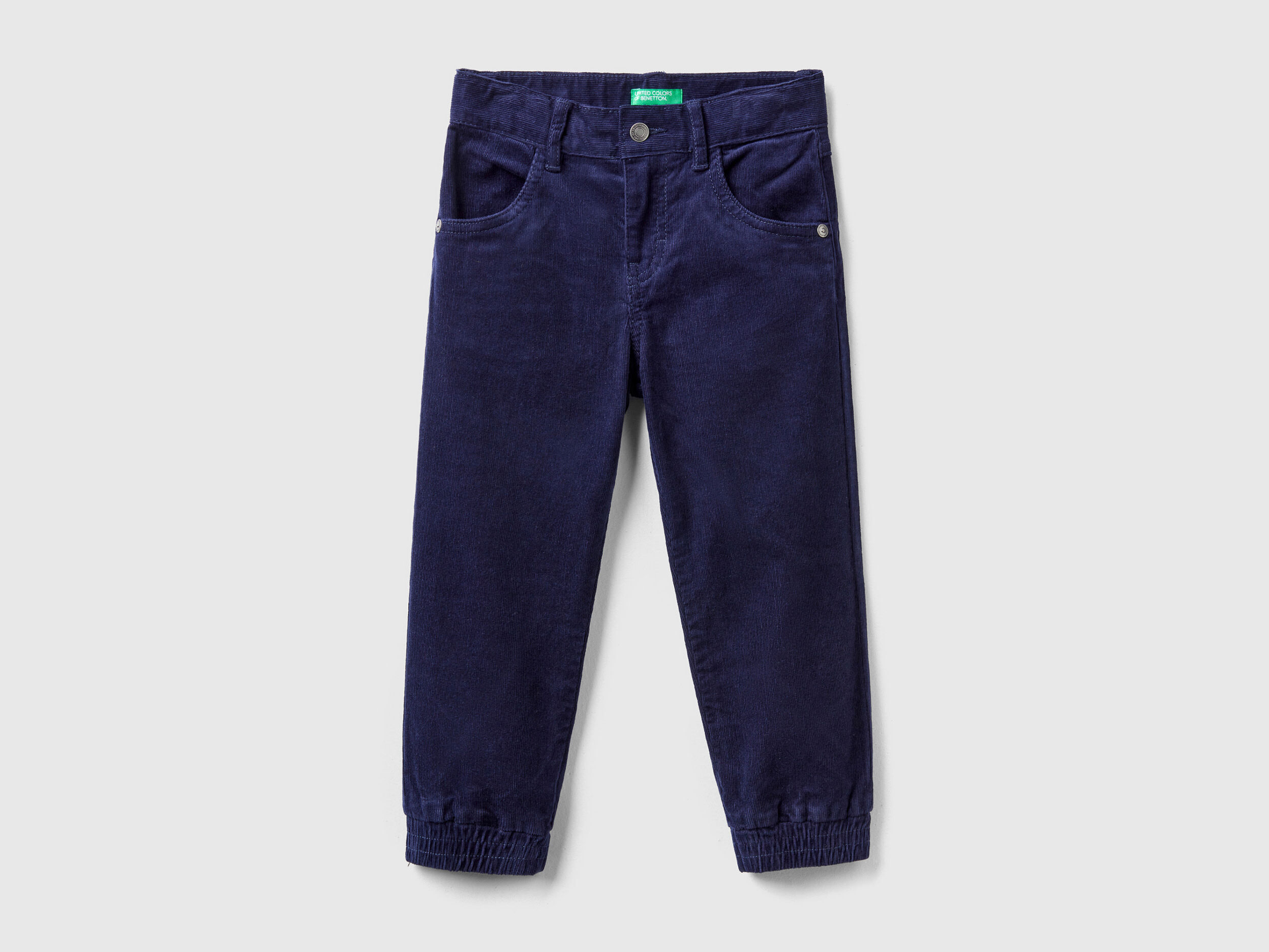 Buy United Colors Of Benetton Men Navy Blue Slim Fit Solid Regular Velvet  Trousers - Trousers for Men 2335072 | Myntra