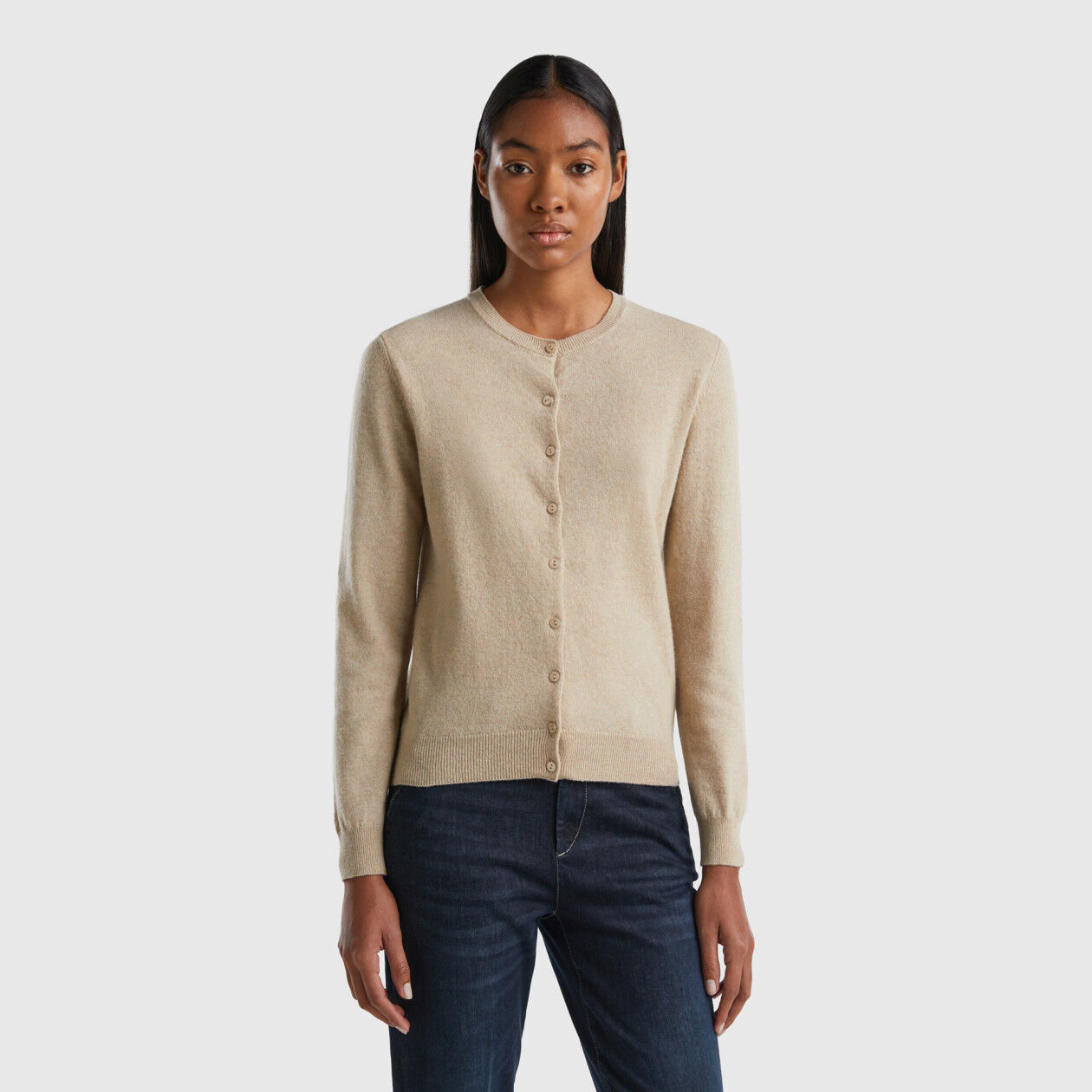Benetton cashmere discount blend cardigan