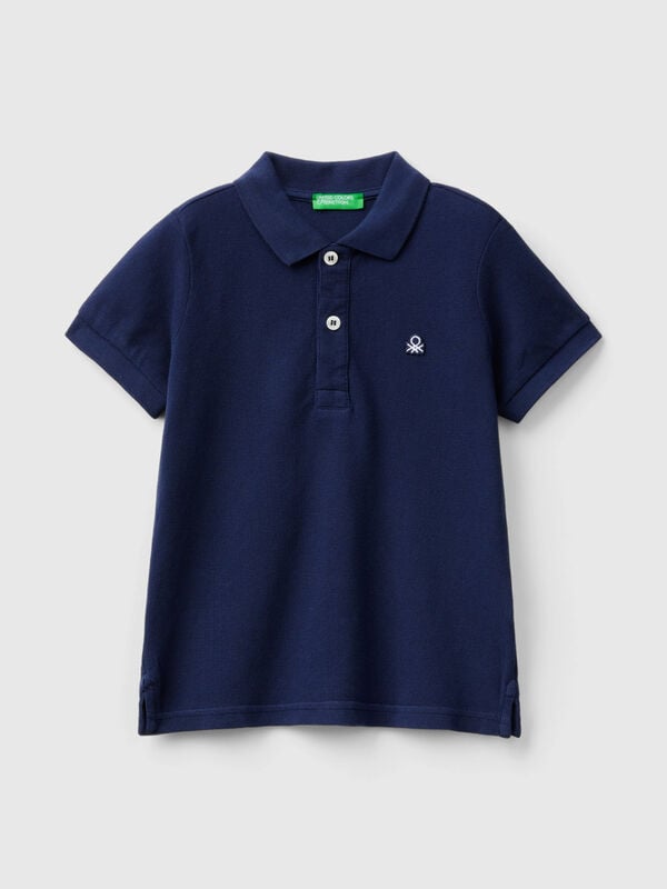 Short sleeve polo in organic cotton Junior Boy