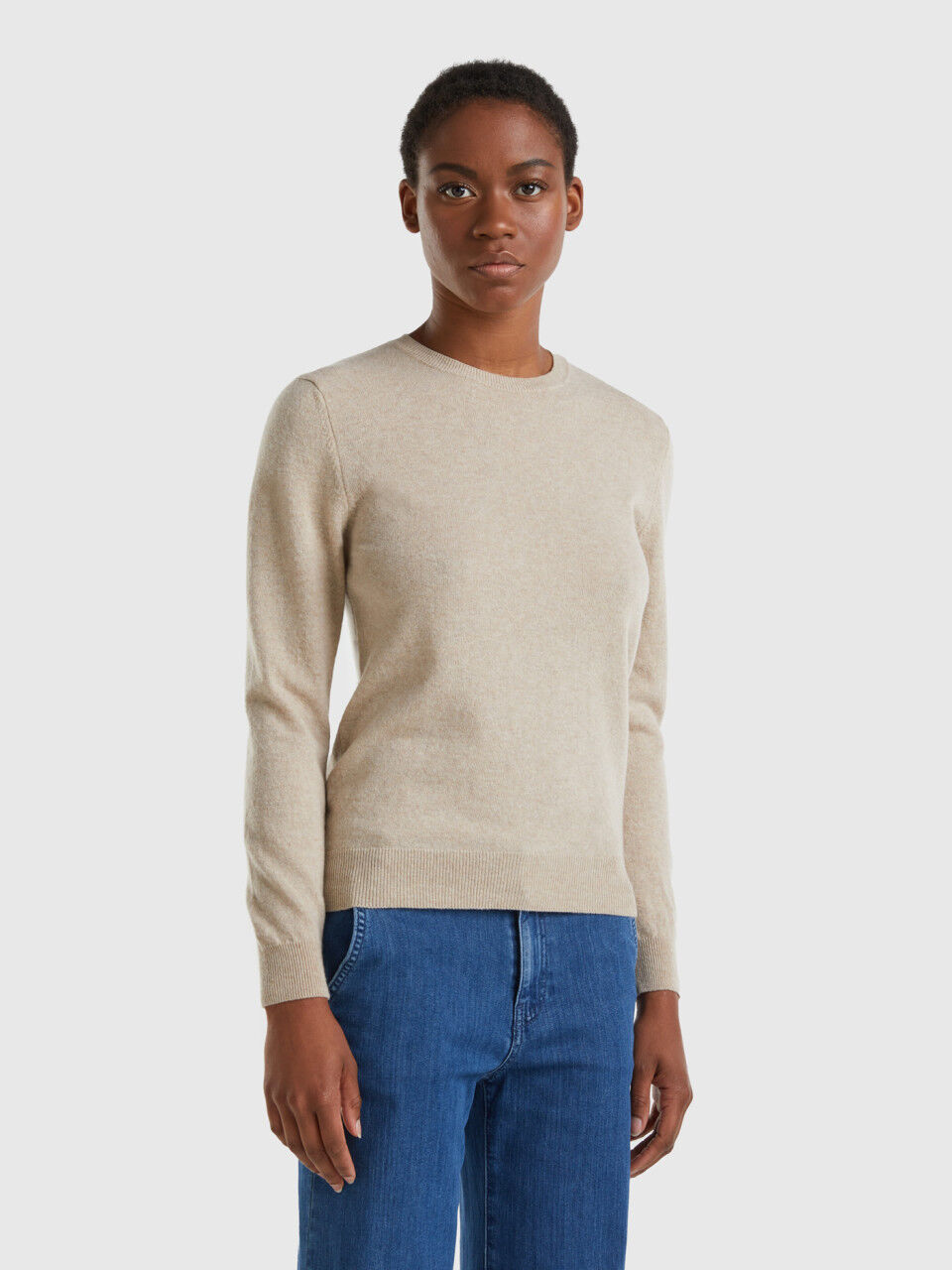 Merino crew neck sweater hot sale women's