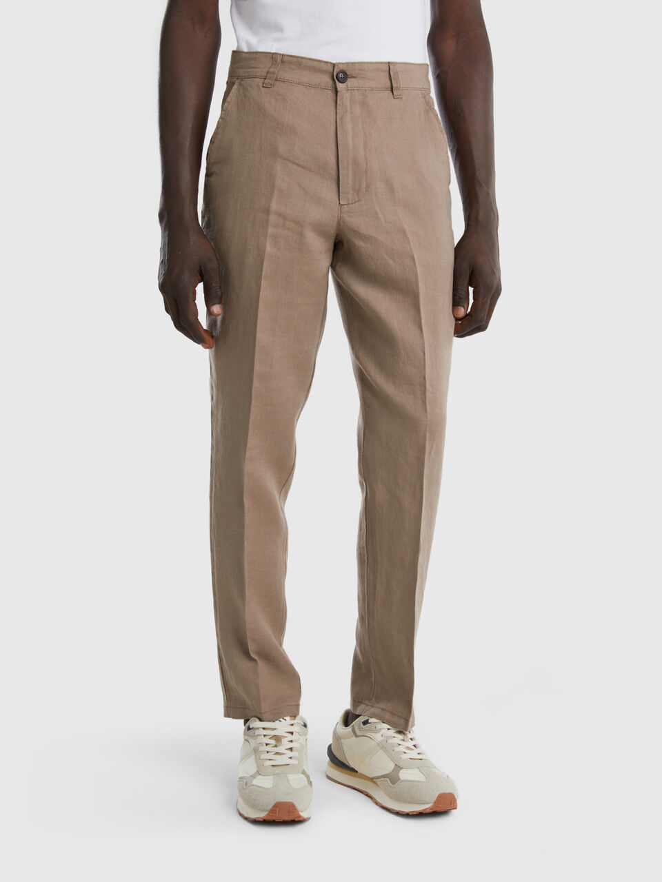 Buy United Colors of Benetton Solid Slim Fit Trousers online