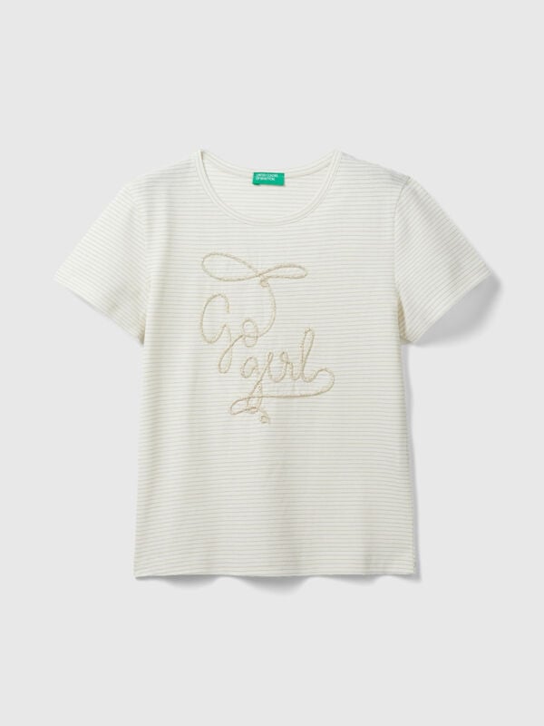 Camiseta manga corta ECOFRIENDS con turbante niña M. 3040 BCO