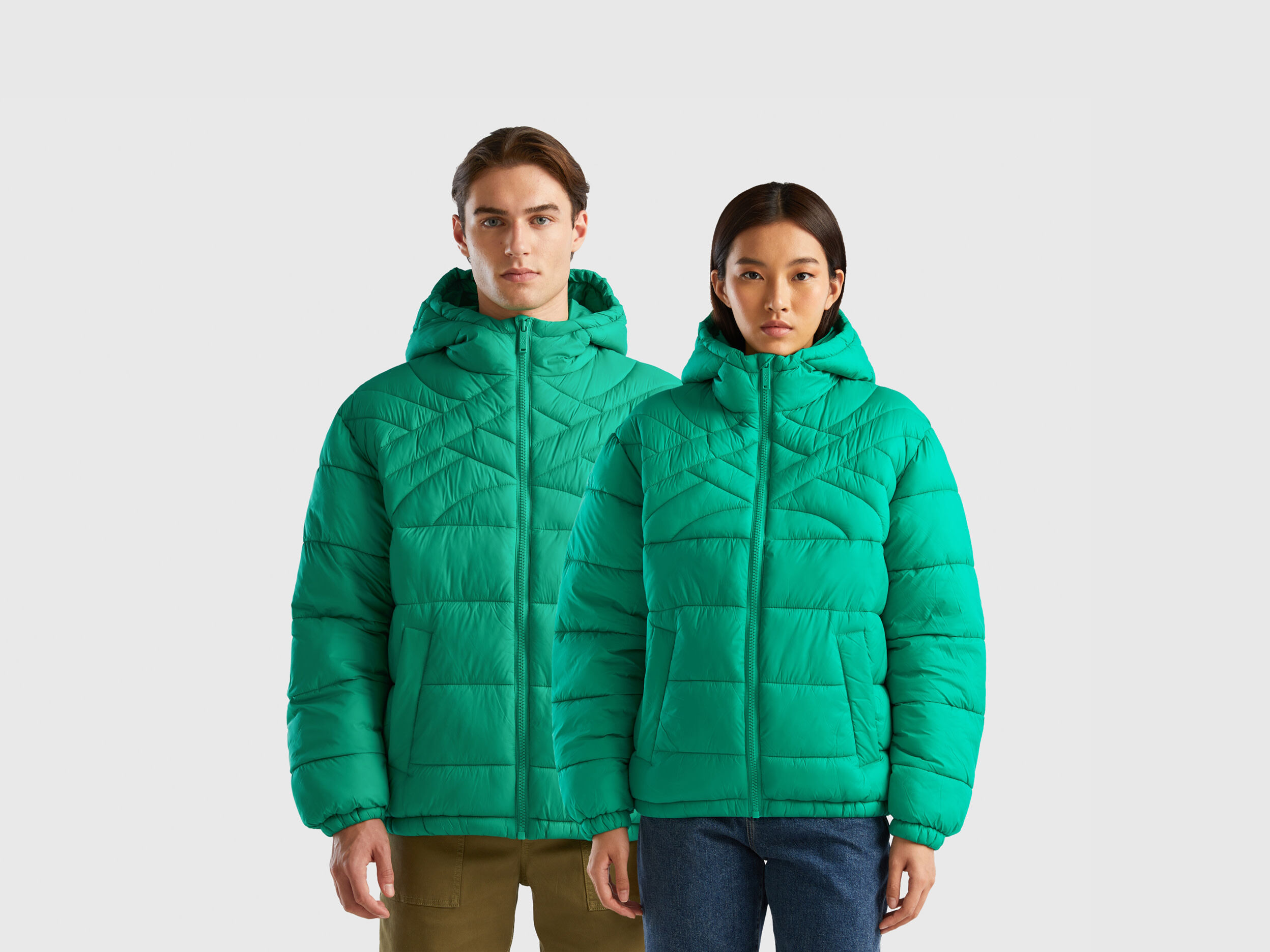 Benetton cheap green jacket