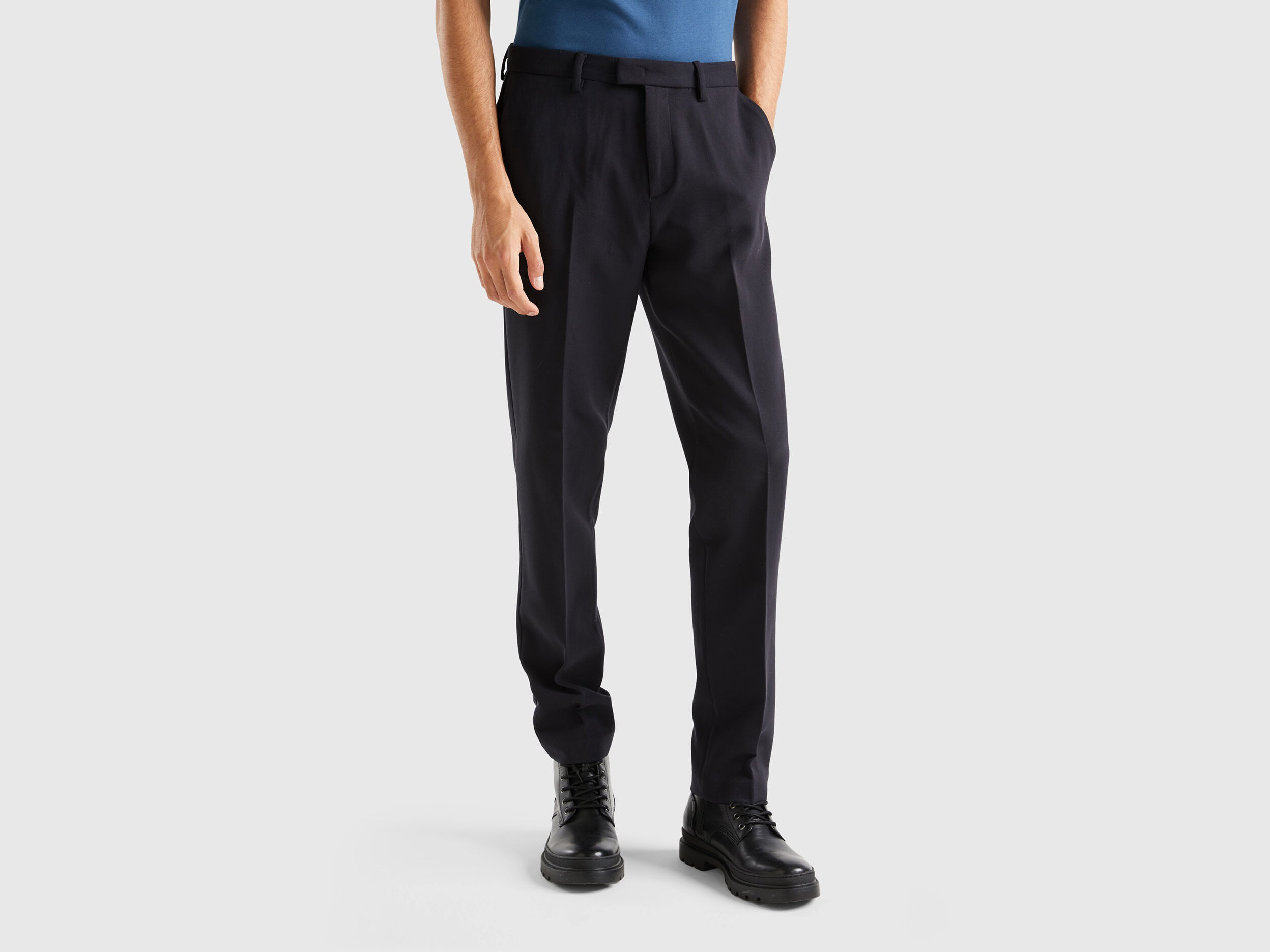 Amazon.com: GINGTTO Black Dress Pants for Men Slim Fit Stretch Chinos for  Men Fashion(28W28L,Black Plain) : Clothing, Shoes & Jewelry