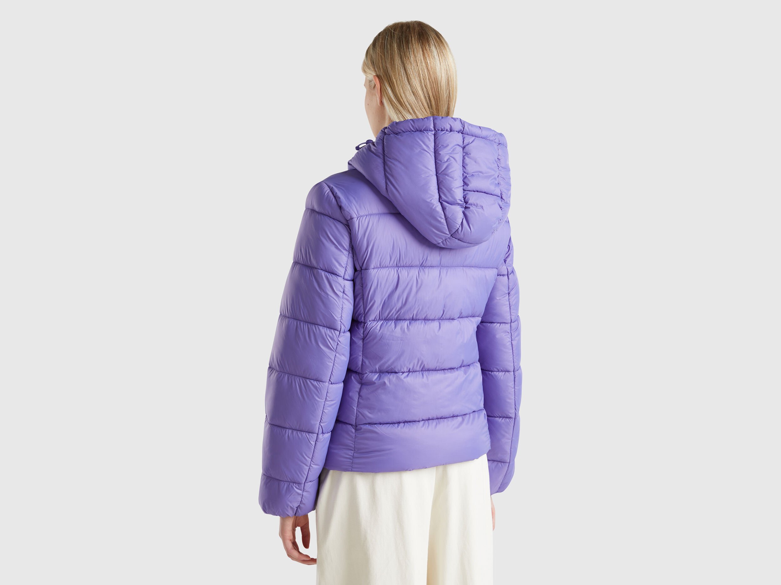 Purple puffer jacket store
